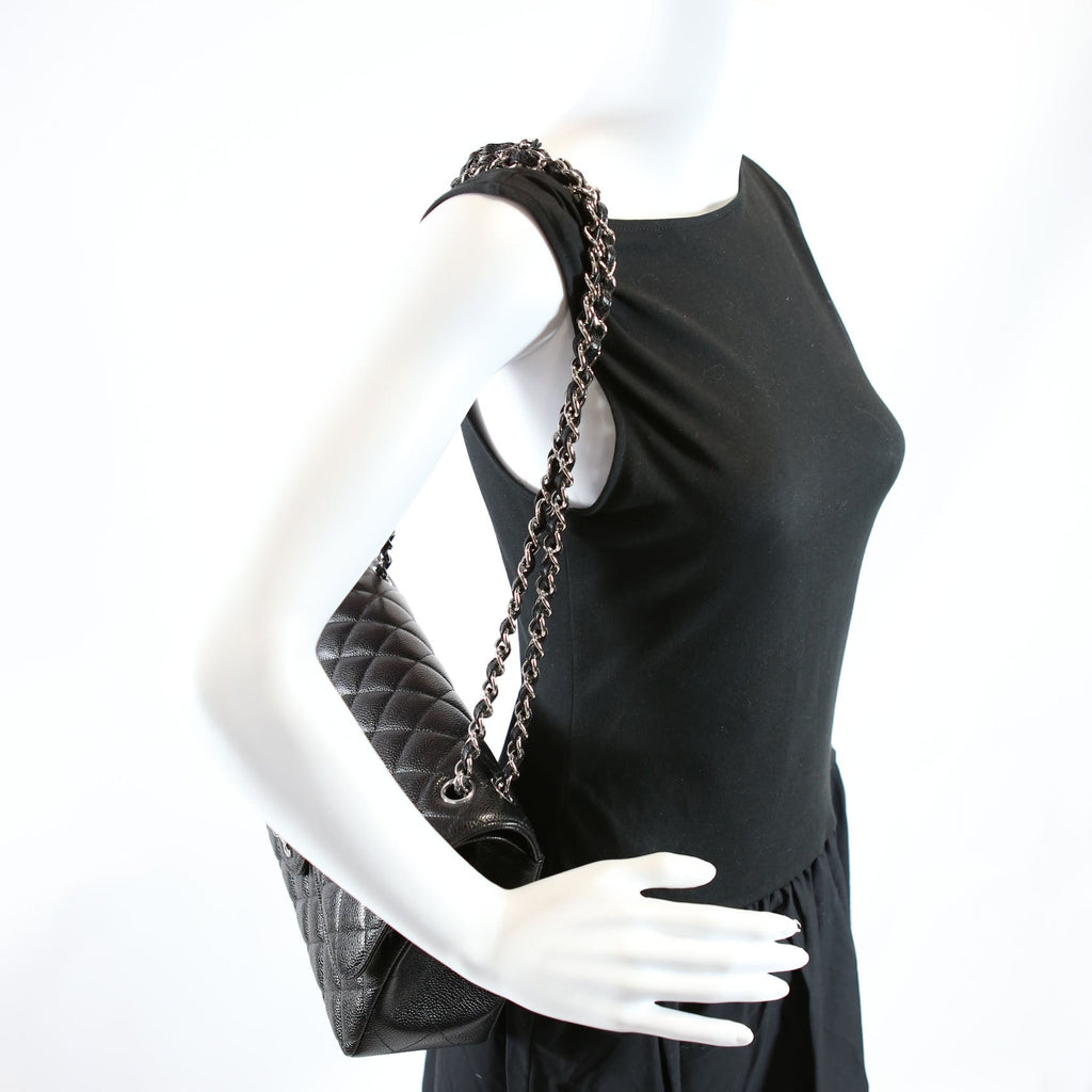 Chanel Classic Flap Jumbo Caviar RFID Black