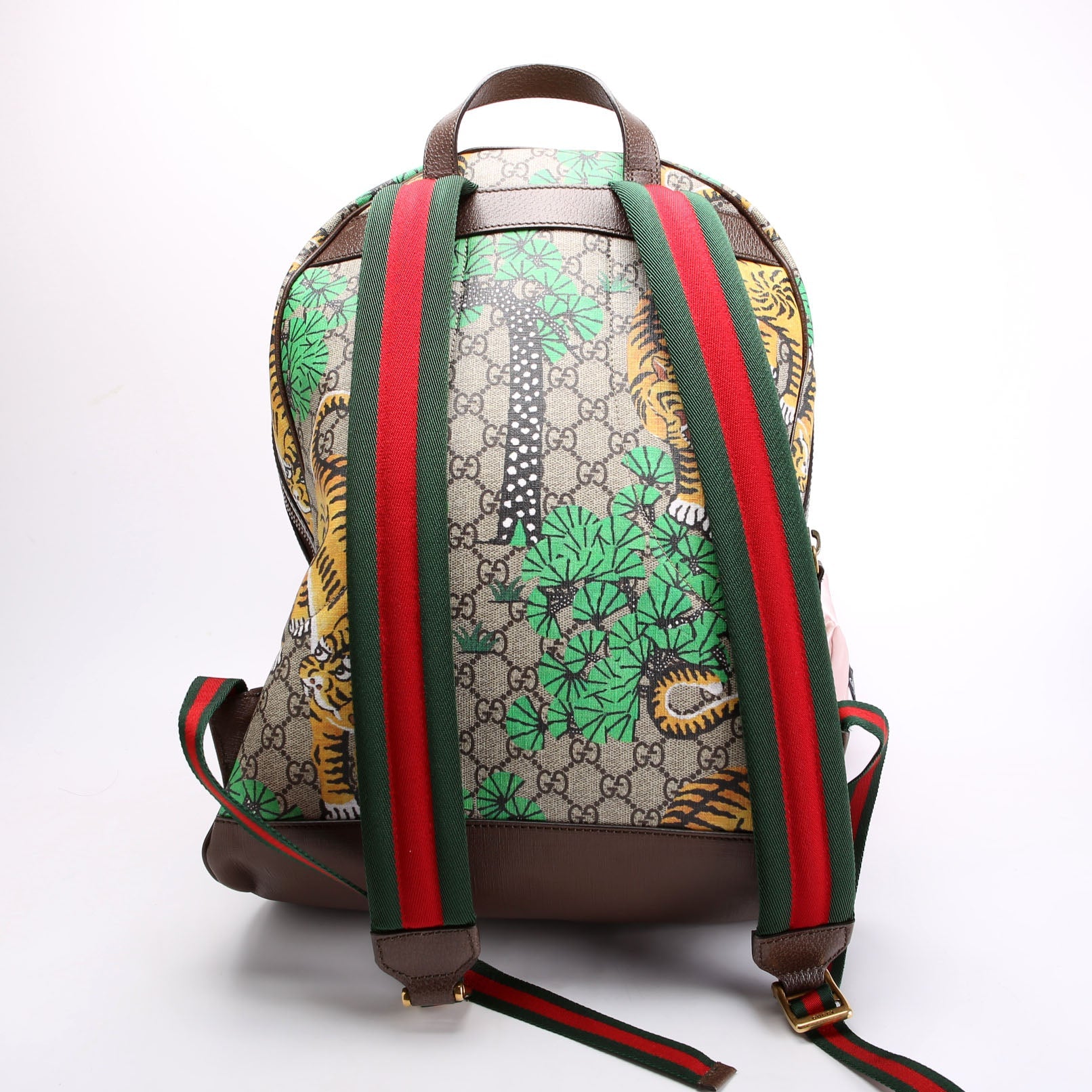 Gucci 428027 GG Supreme Bengal Backpack Beige/Multicolor