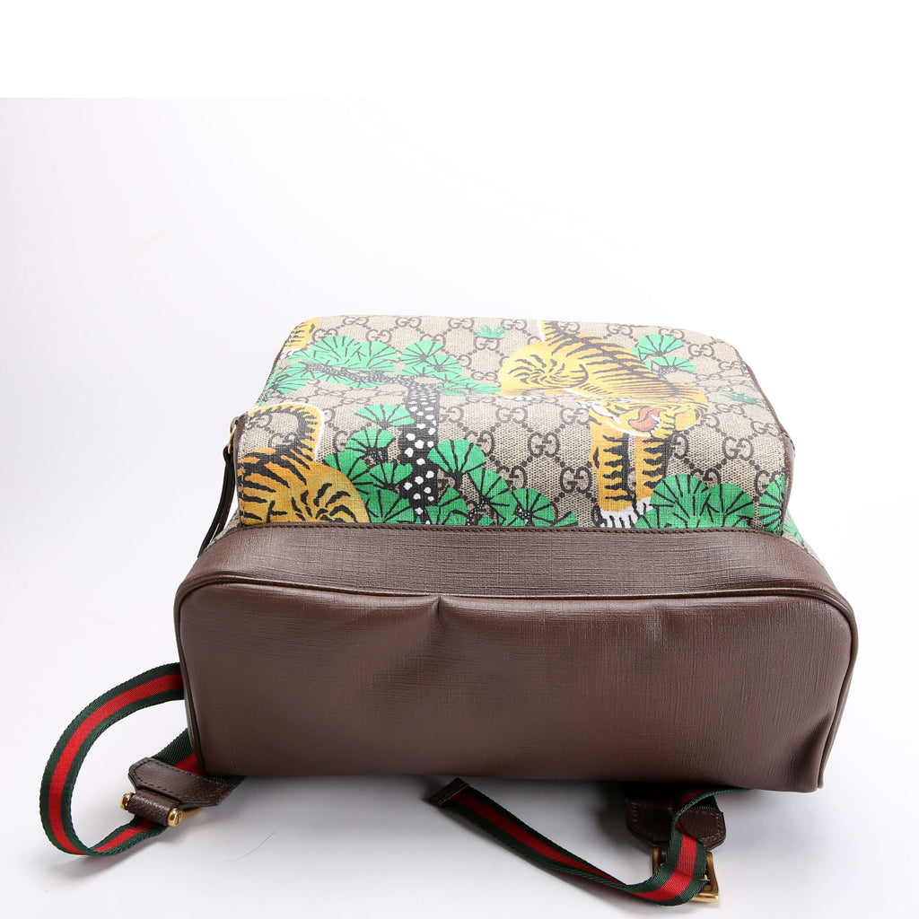 Gucci 428027 GG Supreme Bengal Backpack Beige/Multicolor