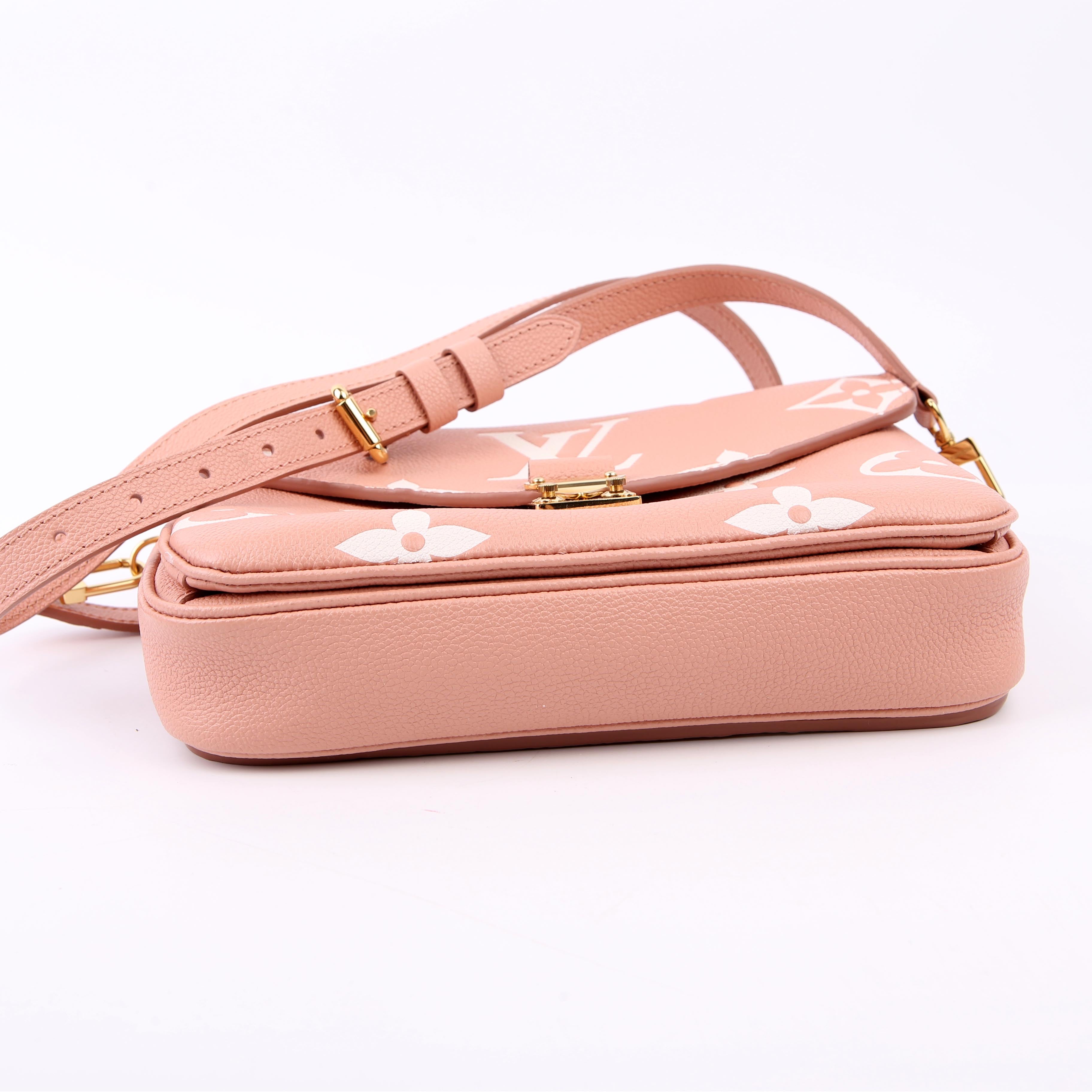 Louis Vuitton Pochette Metis Empreinte Bicolor Pink
