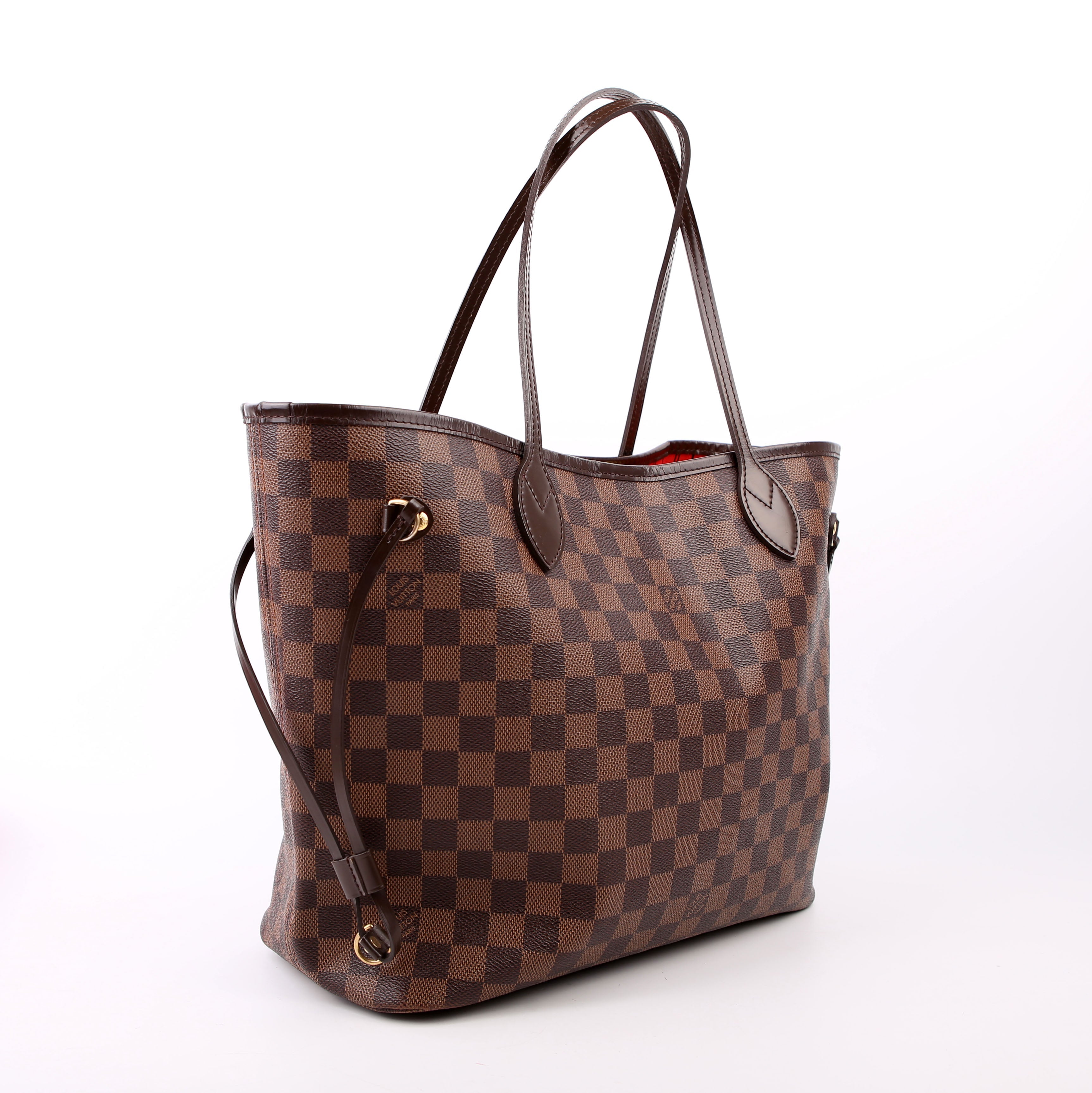Louis Vuitton Neverfull MM Damier Ebene Red