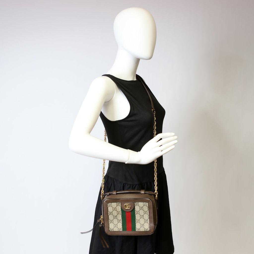 Gucci 602576 GG Supreme Ophidia Mini Shoulder