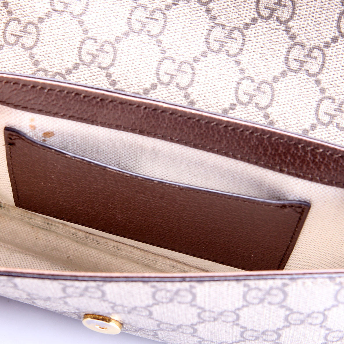 Gucci 764961 GG Supreme Ophidia Mini Bag Brown