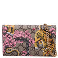 Gucci 452348 GG Supreme Bengal Chain Wallet