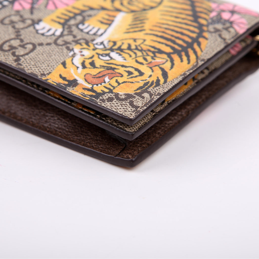 Gucci 452348 GG Supreme Bengal Chain Wallet