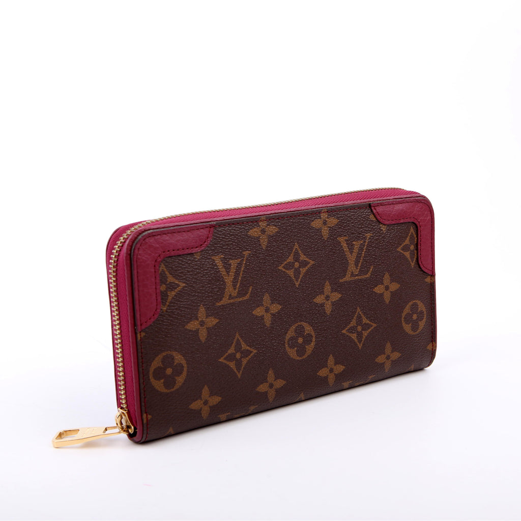 Louis Vuitton Zippy Wallet Retiro Monogram Burgundy