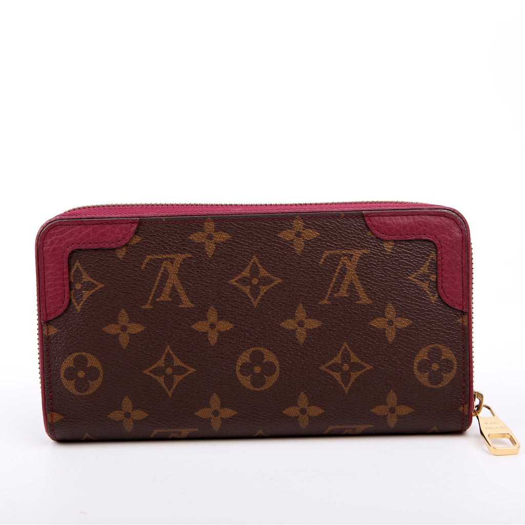 Louis Vuitton Zippy Wallet Retiro Monogram Burgundy