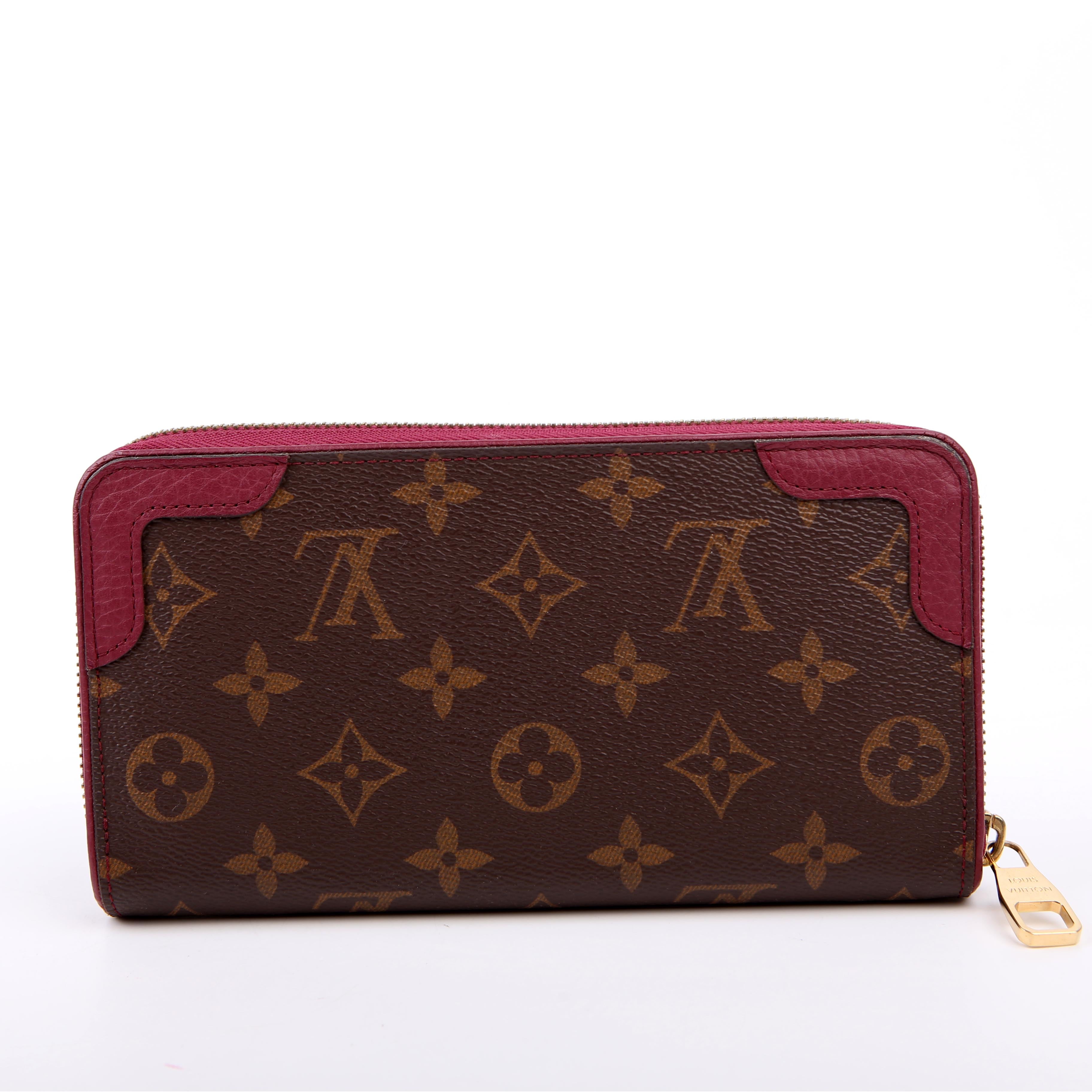 Louis Vuitton Zippy Wallet Retiro Monogram Burgundy