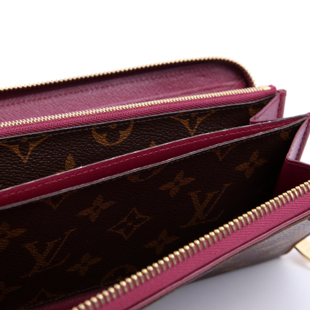Louis Vuitton Zippy Wallet Retiro Monogram Burgundy