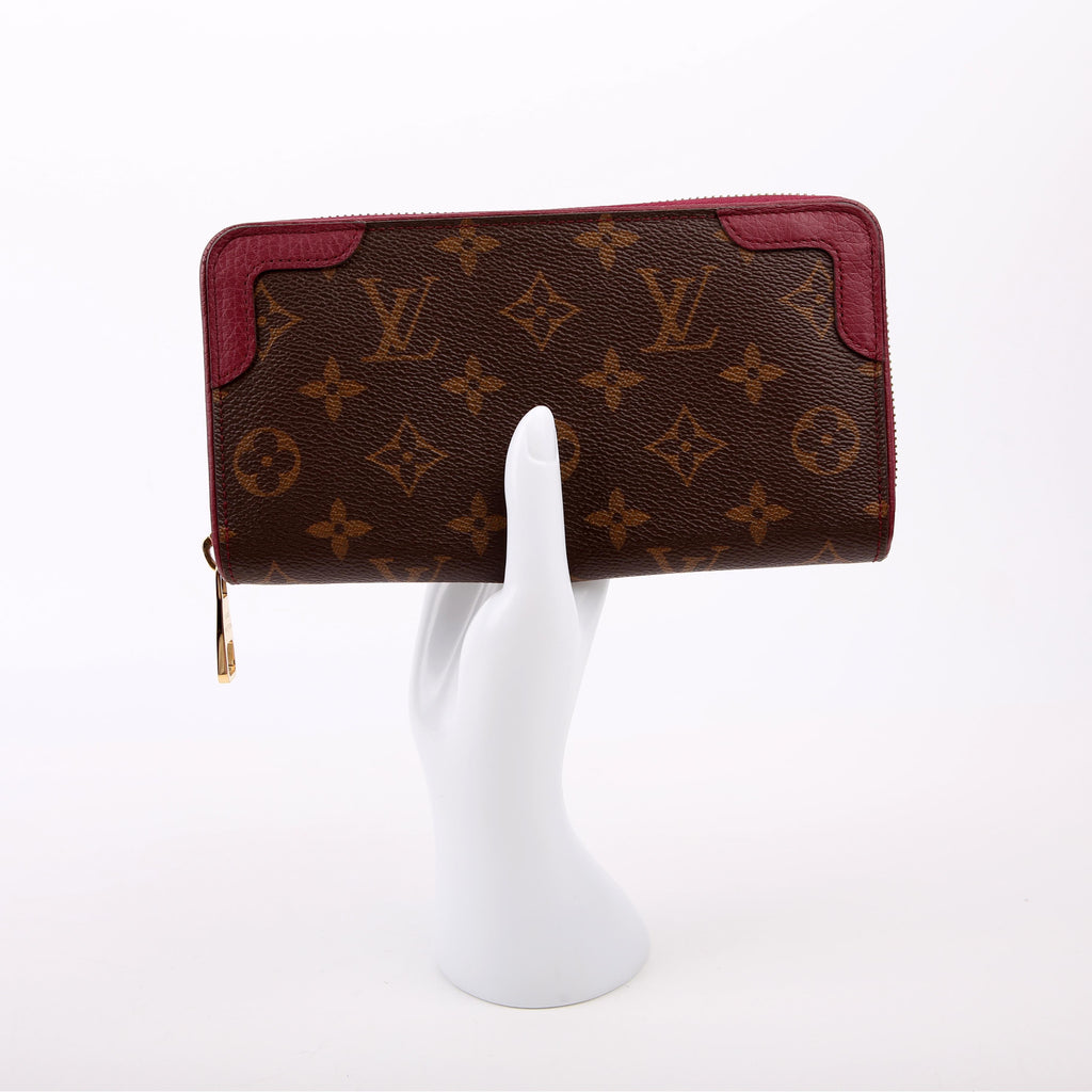Louis Vuitton Zippy Wallet Retiro Monogram Burgundy