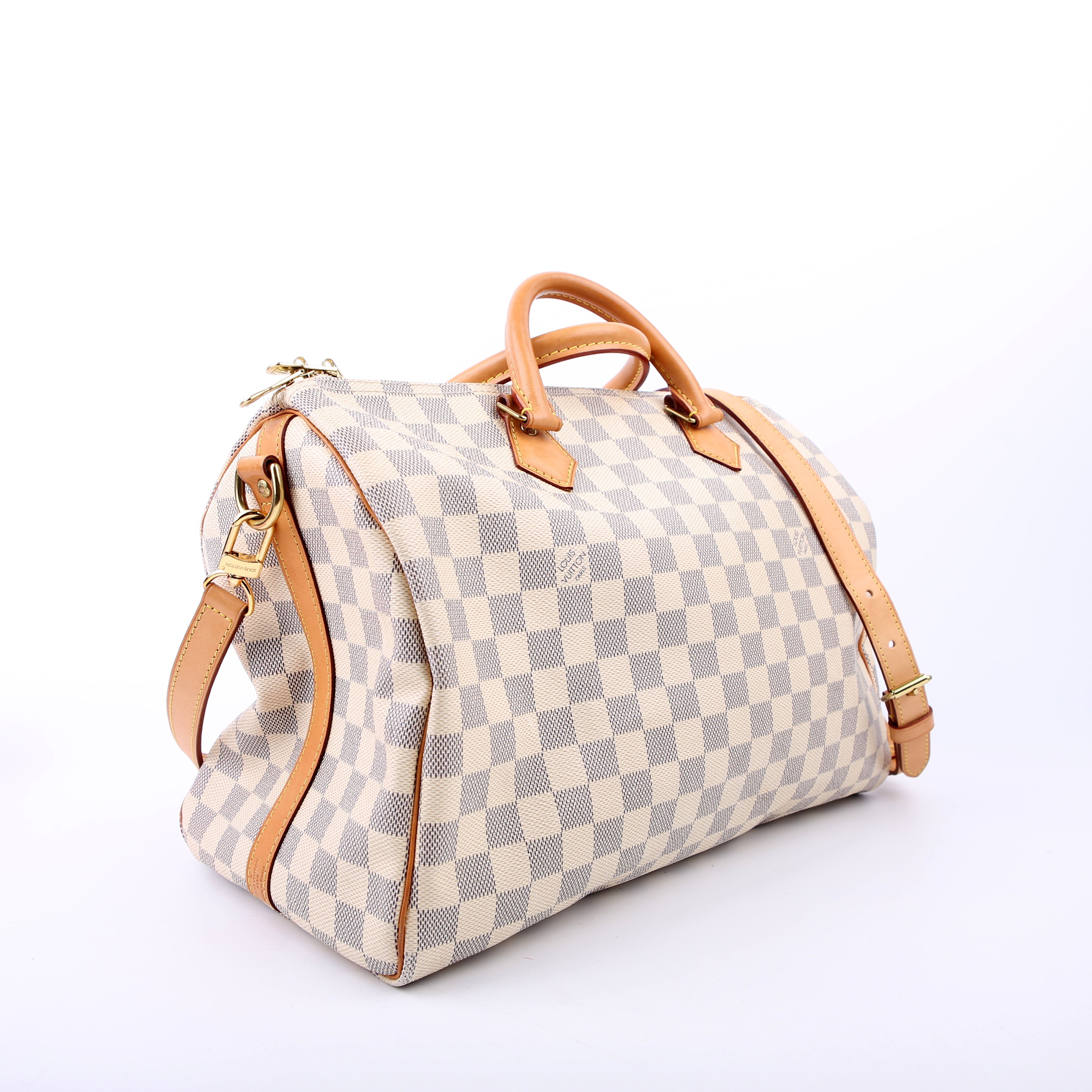 Louis Vuitton Speedy 35 Bandouliere Damier Azur
