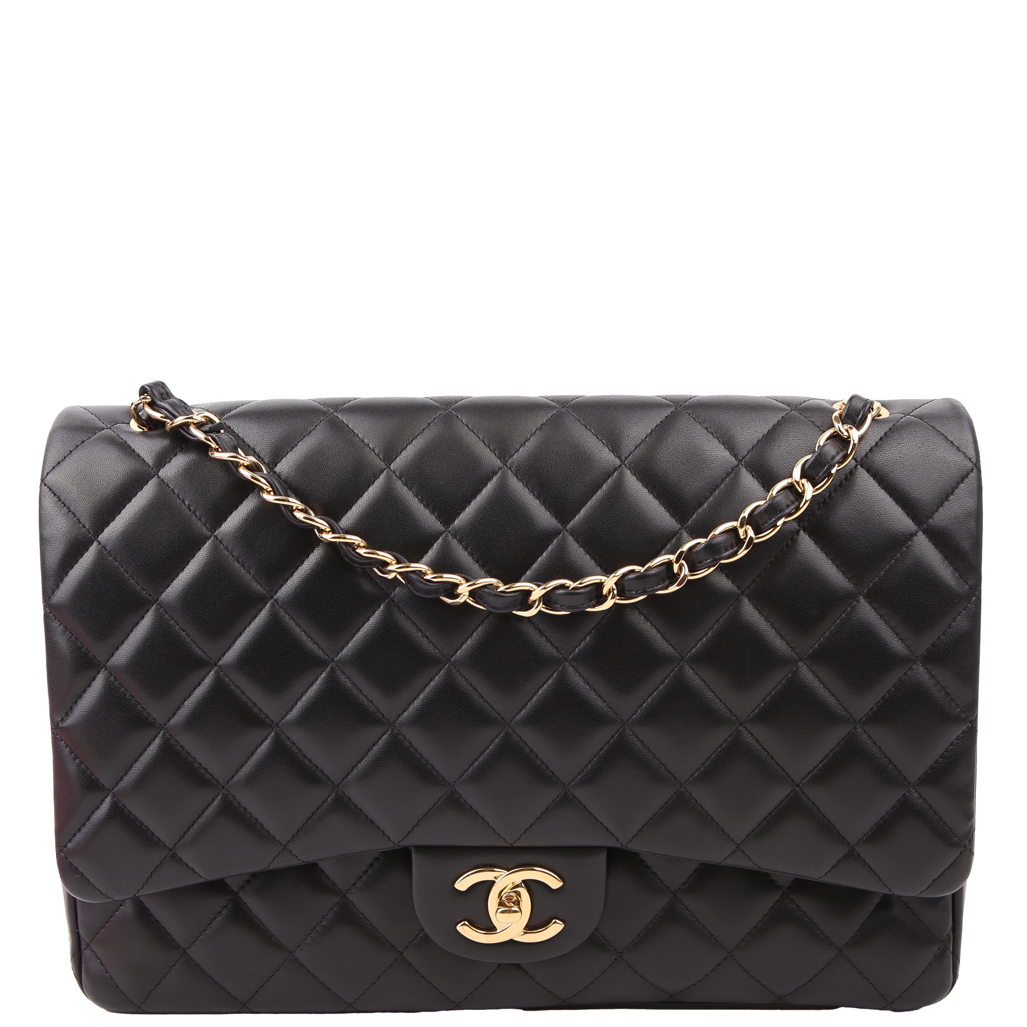 Chanel Classic Flap Maxi Lambskin 16M Black
