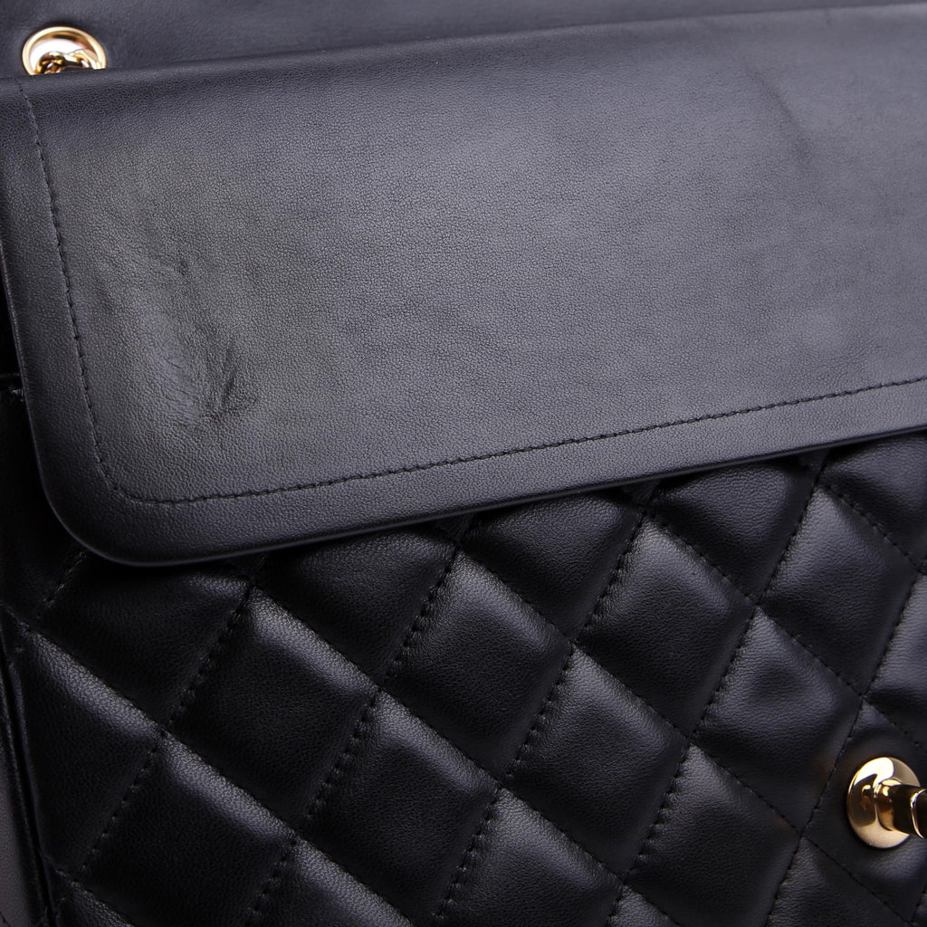 Chanel Classic Flap Maxi Lambskin 16M Black