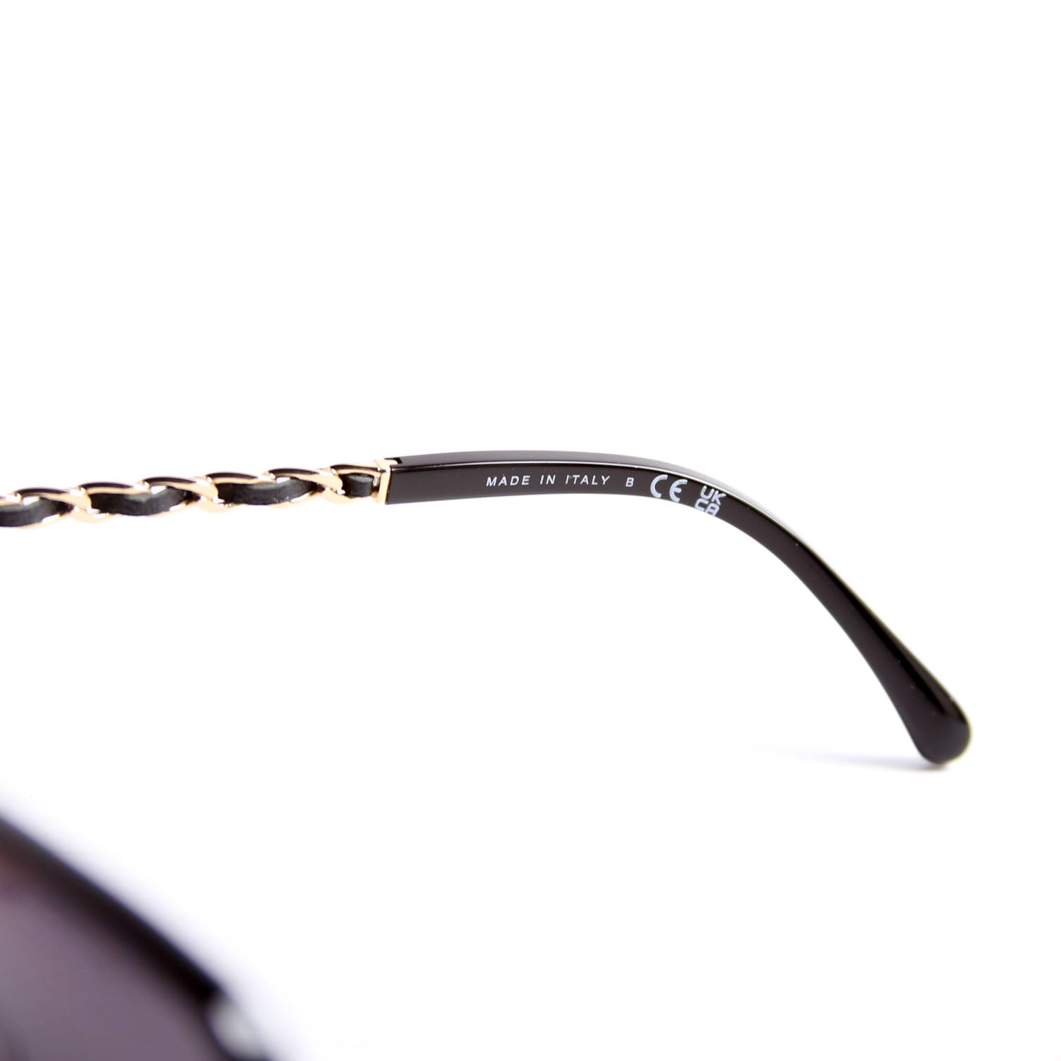 Chanel 5210-Q-A Square Chain Sunglasses Black