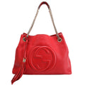 Gucci 308982 Soho Leather Shoulder Medium Red