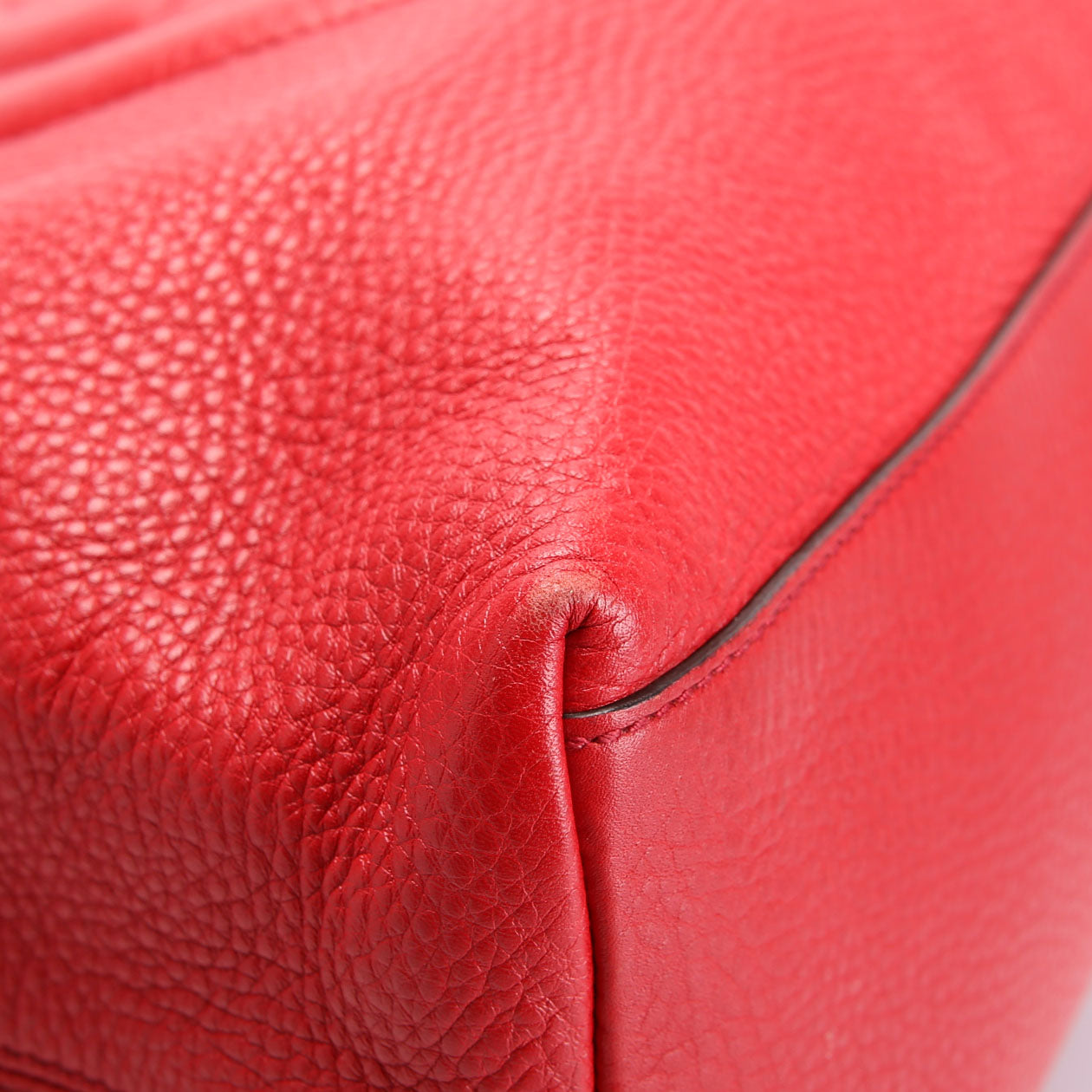 Gucci 308982 Soho Leather Shoulder Medium Red
