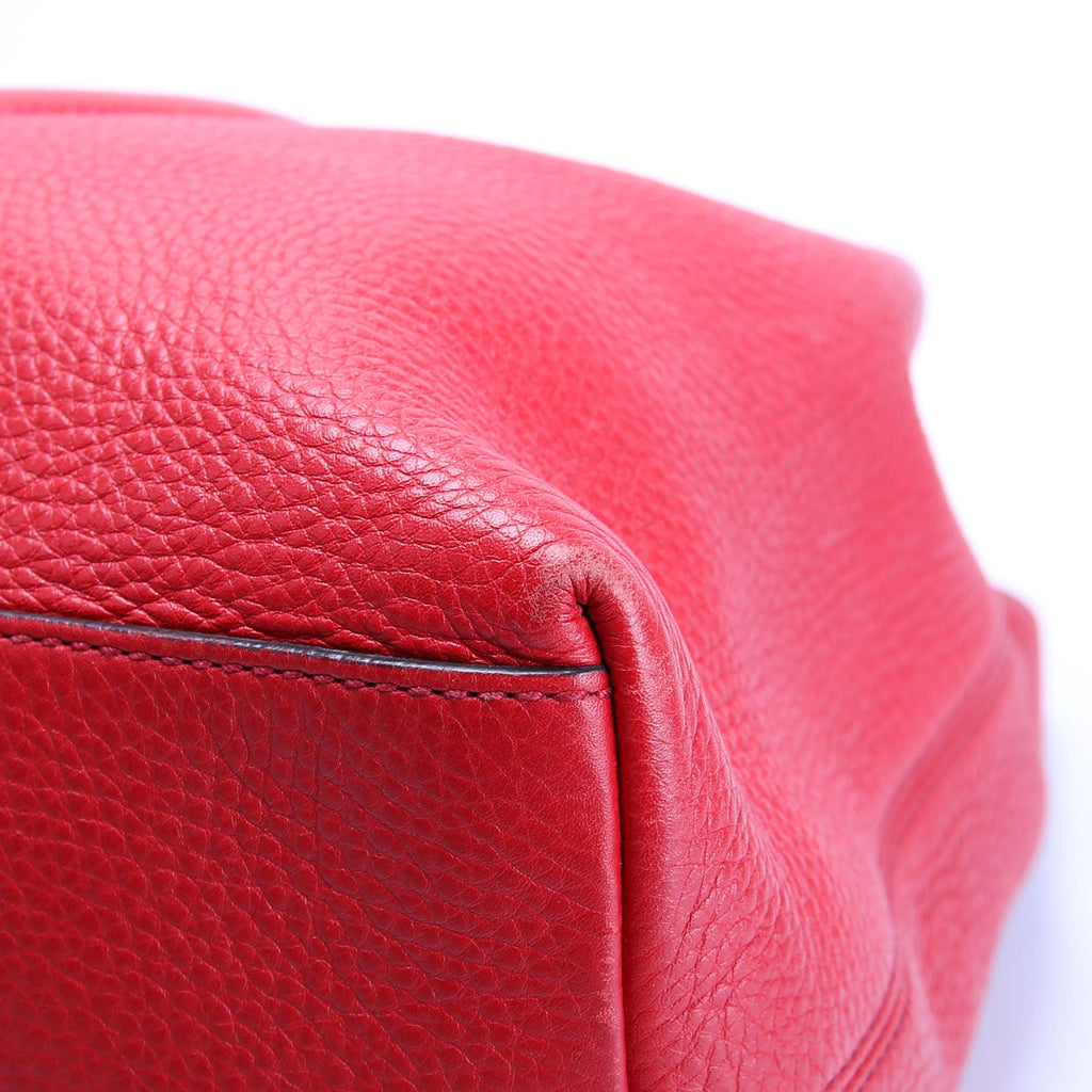 Gucci 308982 Soho Leather Shoulder Medium Red