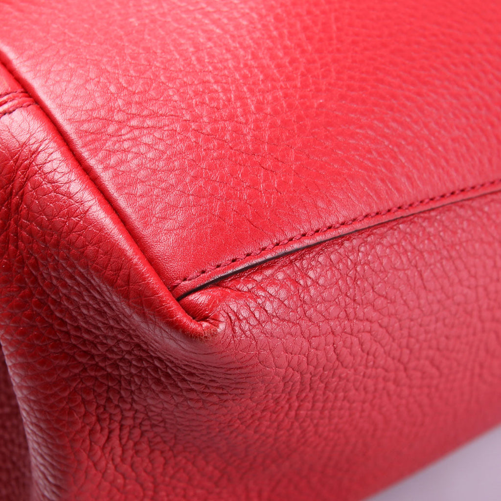 Gucci 308982 Soho Leather Shoulder Medium Red