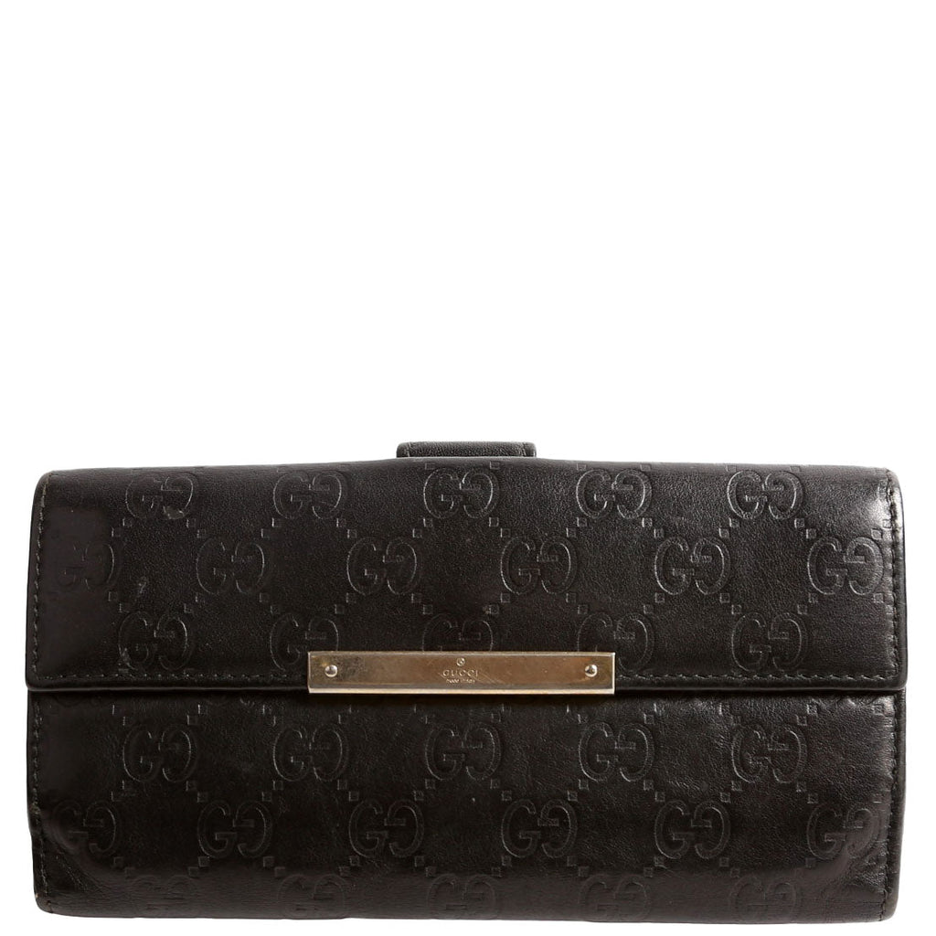 Gucci 112715 GG Leather Continental Wallet
