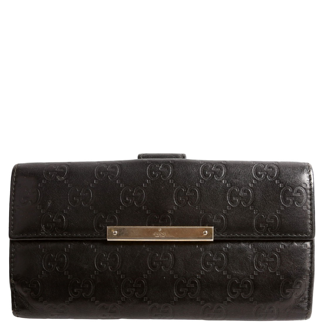 Gucci 112715 GG Leather Continental Wallet
