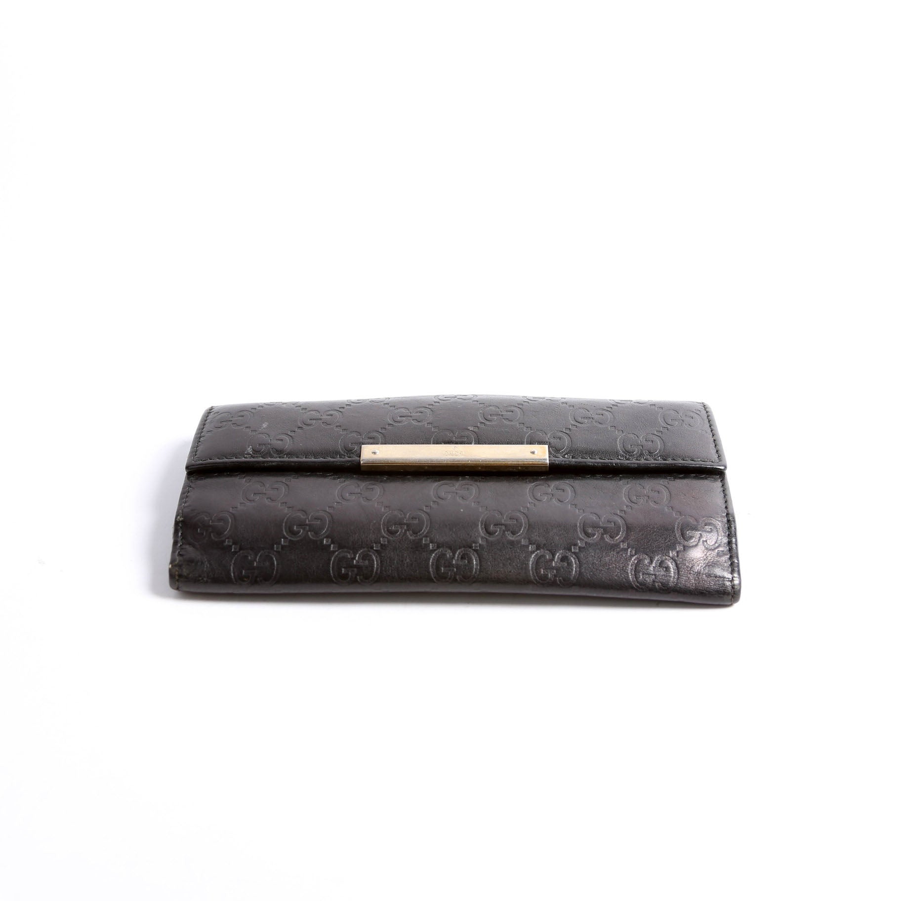 Gucci 112715 GG Leather Continental Wallet