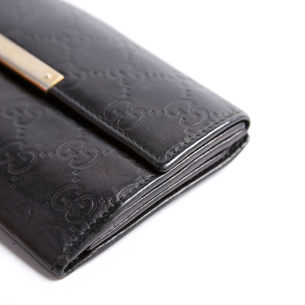 Gucci 112715 GG Leather Continental Wallet