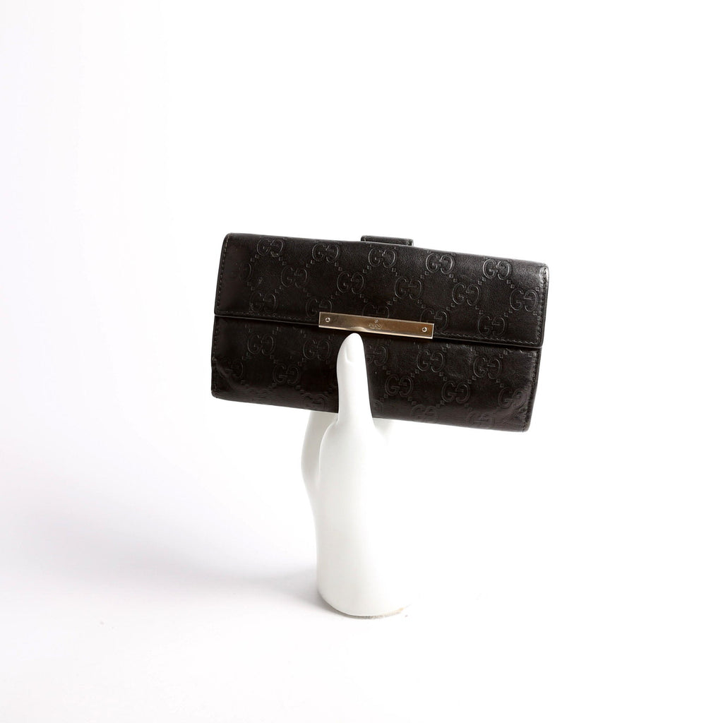 Gucci 112715 GG Leather Continental Wallet