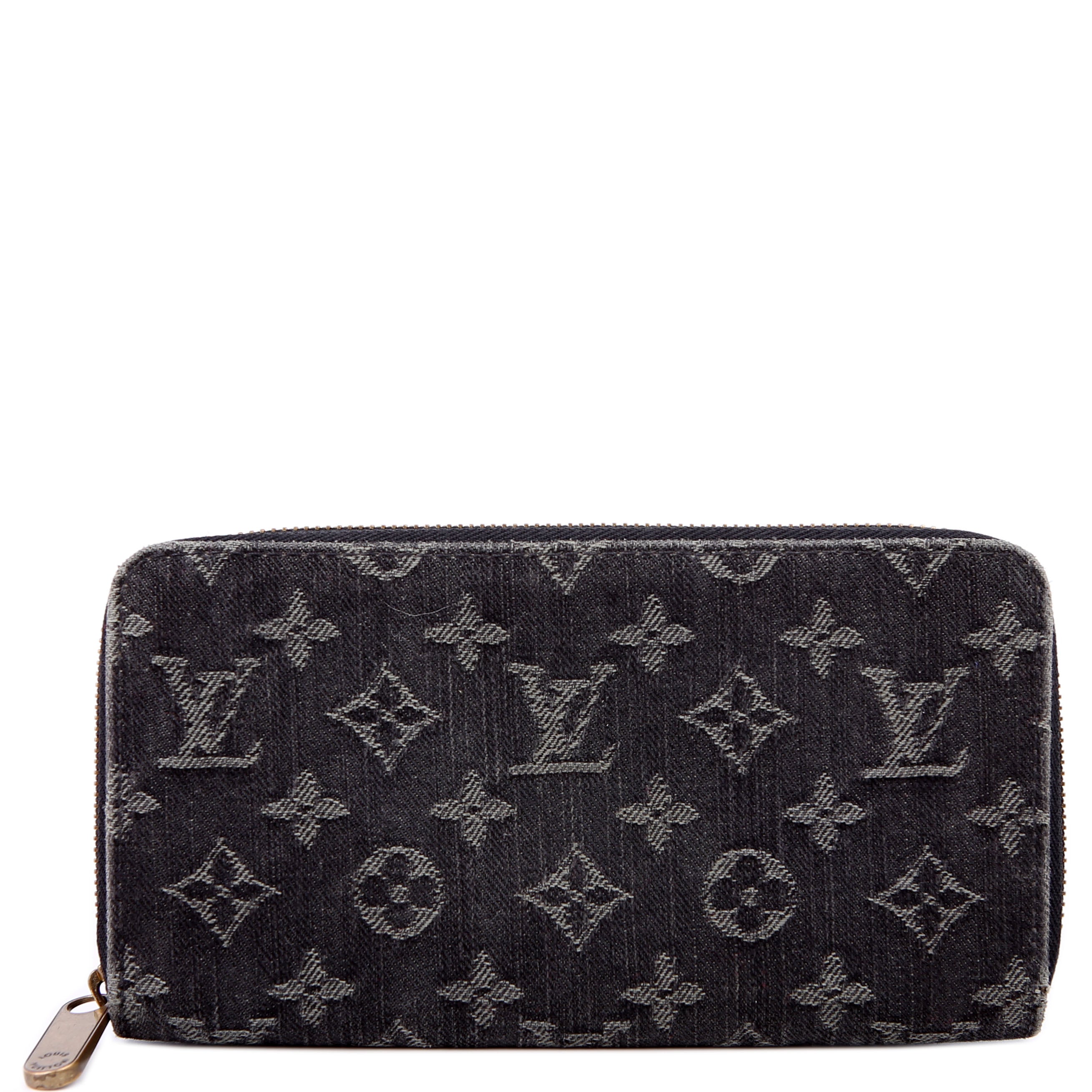 Louis Vuitton Zippy Wallet Denim Monogram Dark Blue