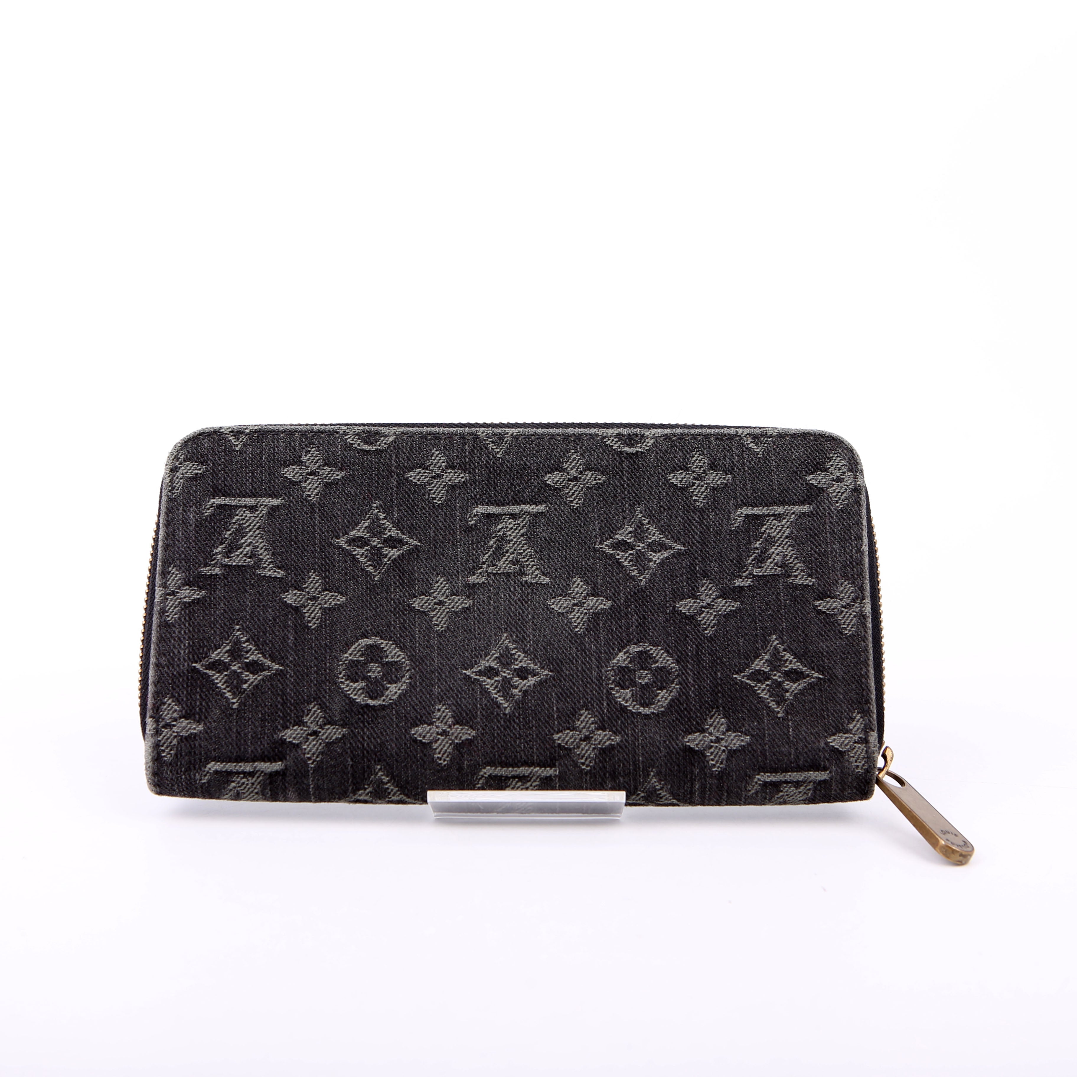 Louis Vuitton Zippy Wallet Denim Monogram Dark Blue