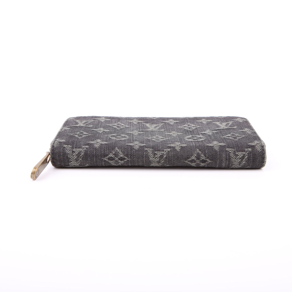 Louis Vuitton Zippy Wallet Denim Monogram Dark Blue