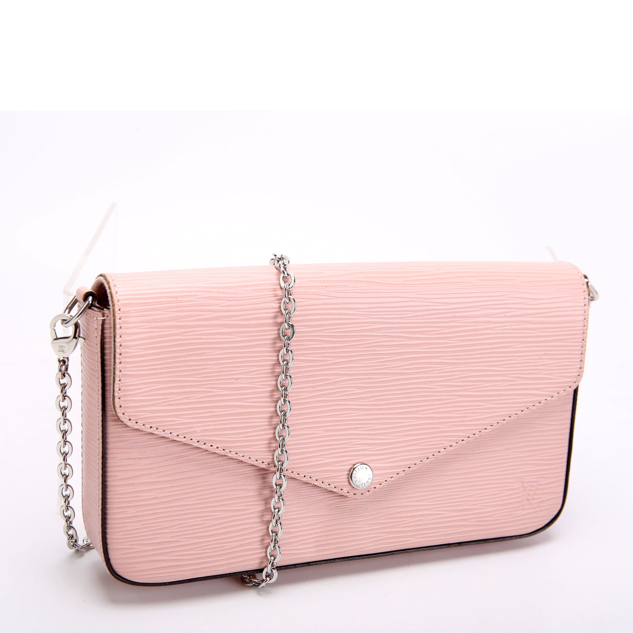 Louis Vuitton Pochette Felicie Epi Leather Pink