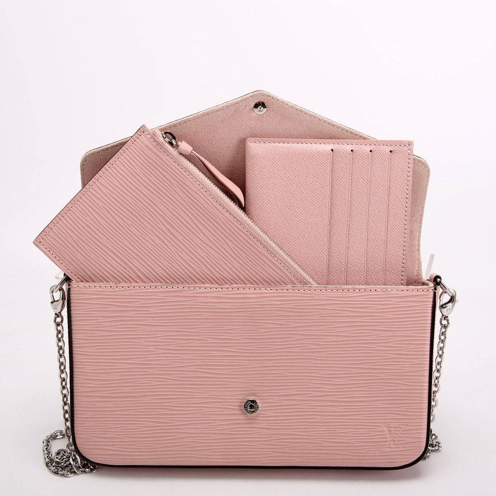 Louis Vuitton Pochette Felicie Epi Leather Pink