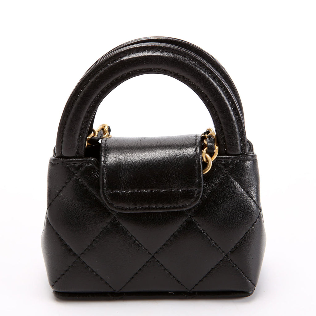 Chanel Mini Kelly Bag Charm Black