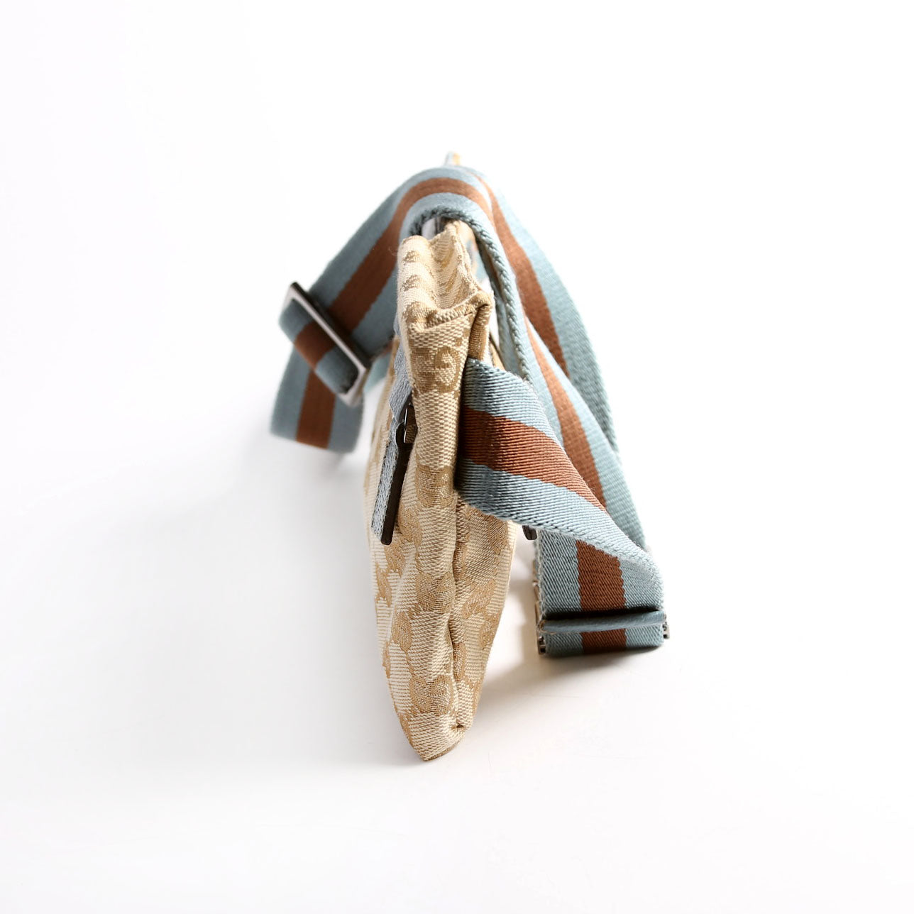 Gucci 162962 GG Canvas Mini Waist Bag Beige/Blue