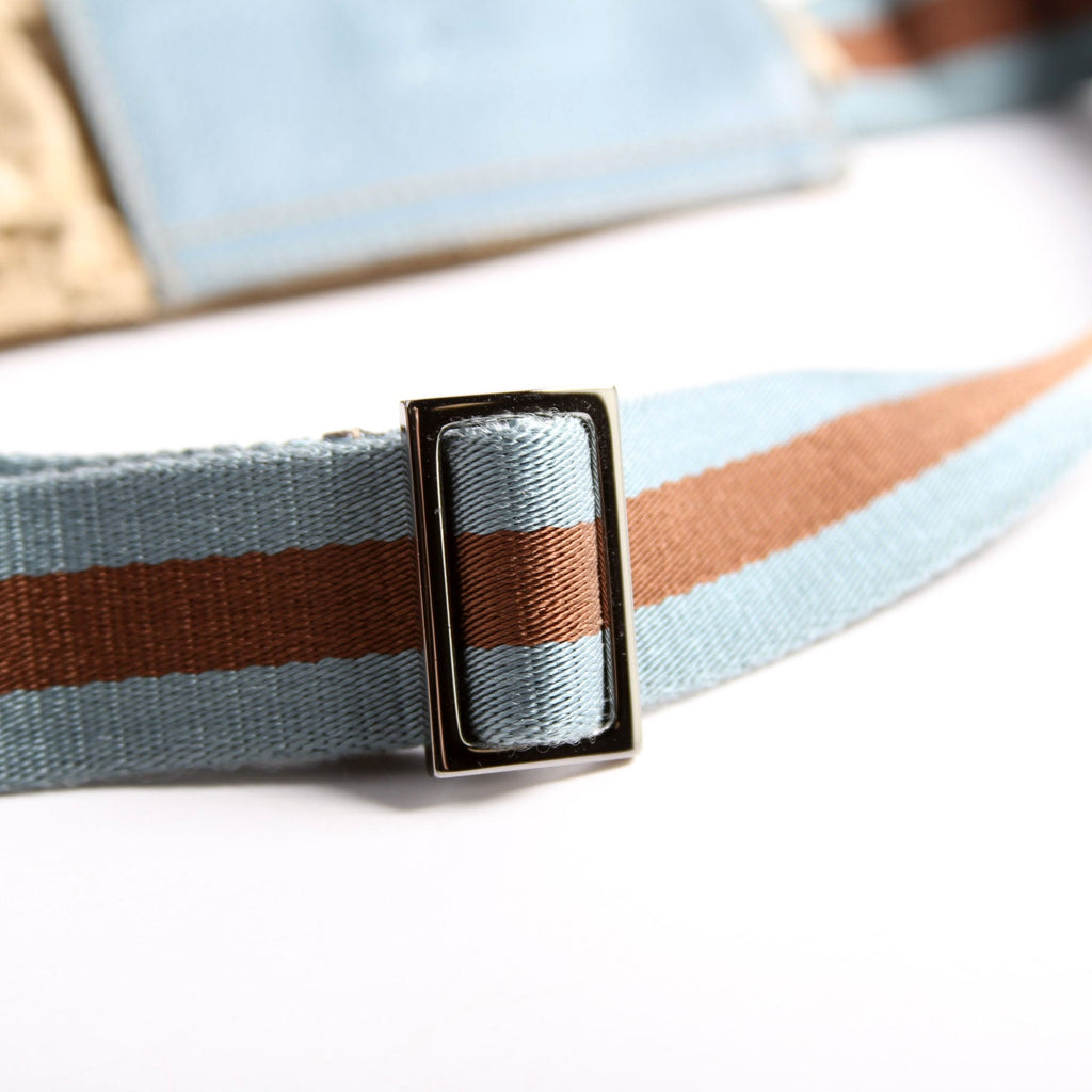 Gucci 162962 GG Canvas Mini Waist Bag Beige/Blue