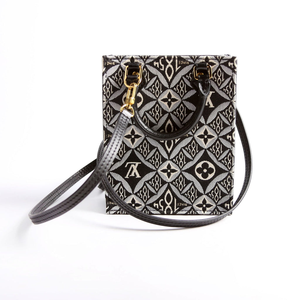 Louis Vuitton Petit Sac Plat Since 1854 Jacquard Black/Blue/White