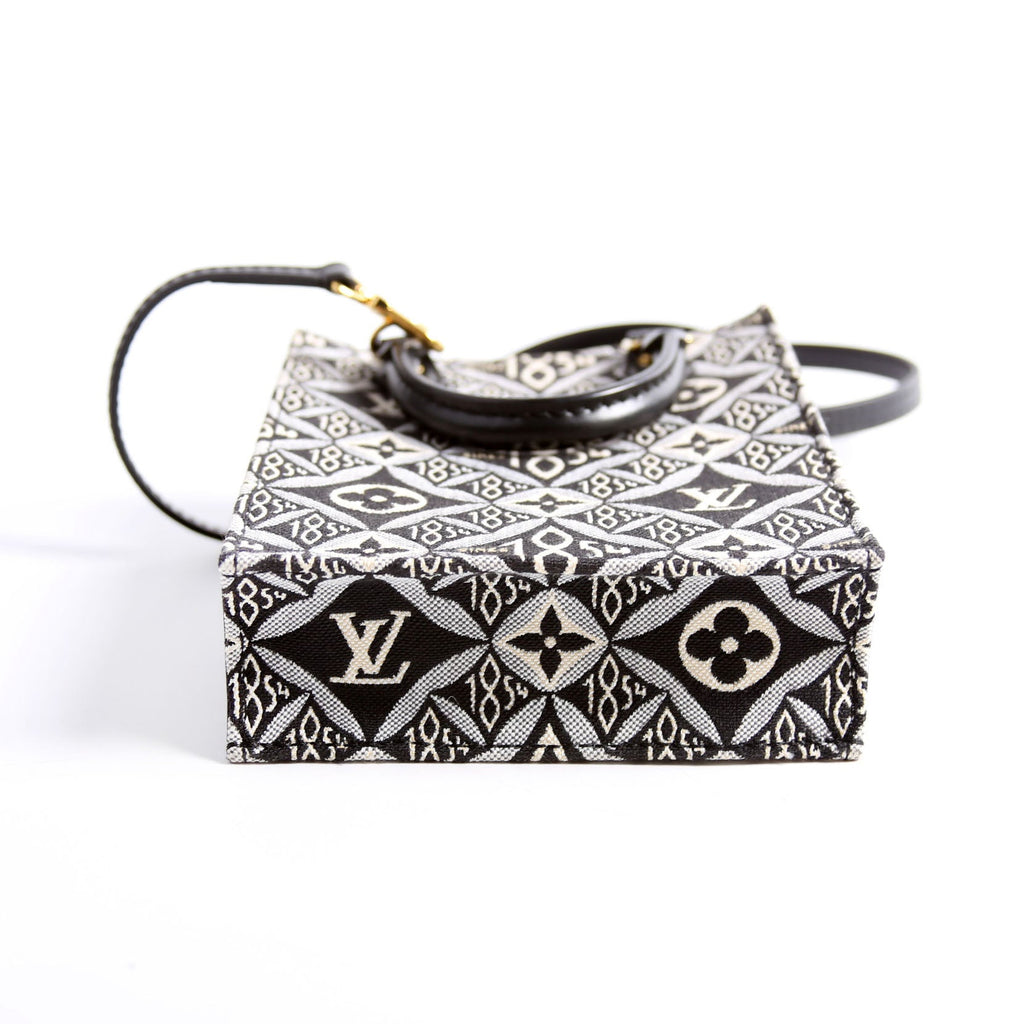 Louis Vuitton Petit Sac Plat Since 1854 Jacquard Black/Blue/White