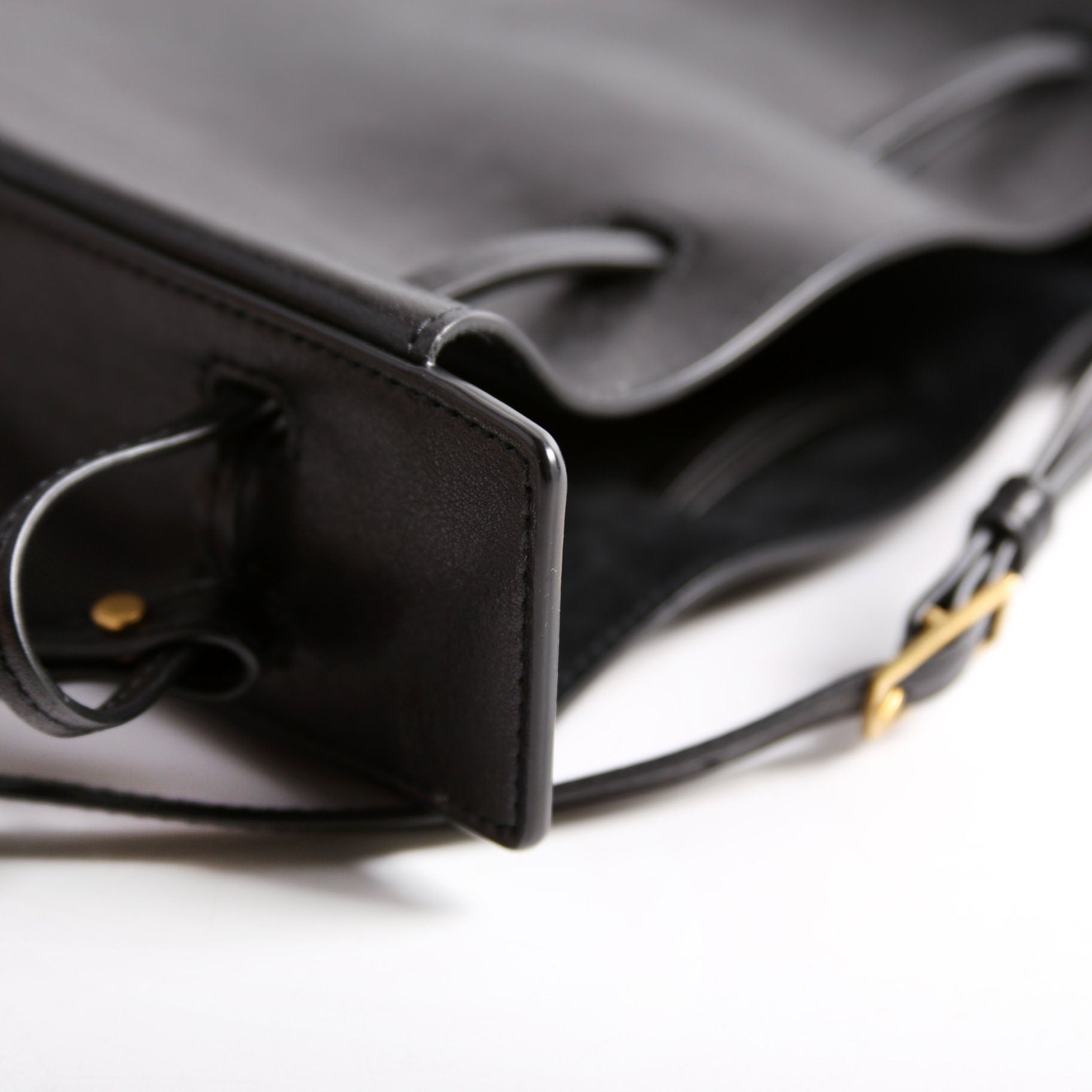 Saint Laurent Mini Bucket Calfskin 817386 Black