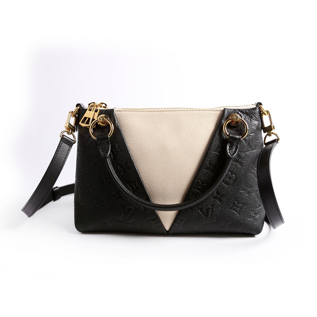 Louis Vuitton V Tote BB Empreinte Beige/Black
