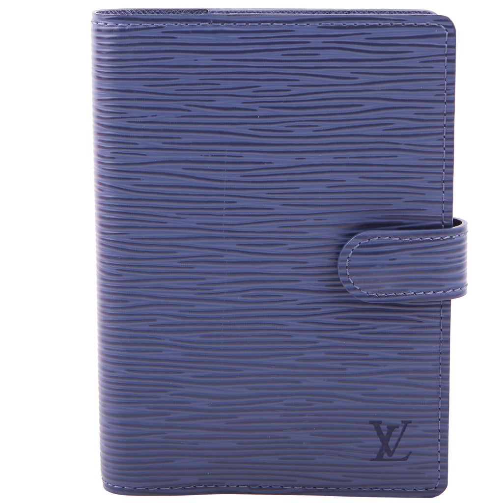 Louis Vuitton Agenda Medium Ring Epi Blue