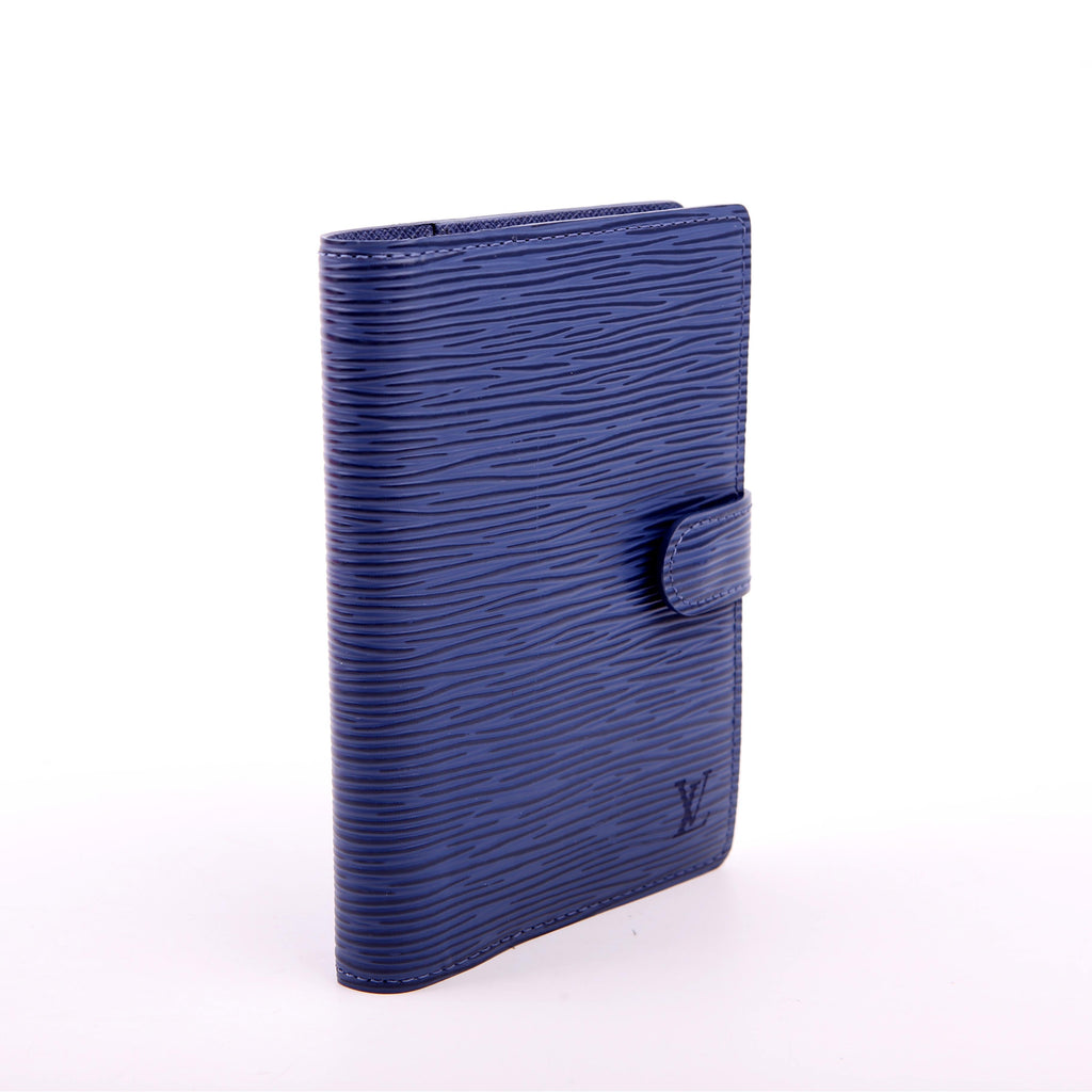 Louis Vuitton Agenda Medium Ring Epi Blue