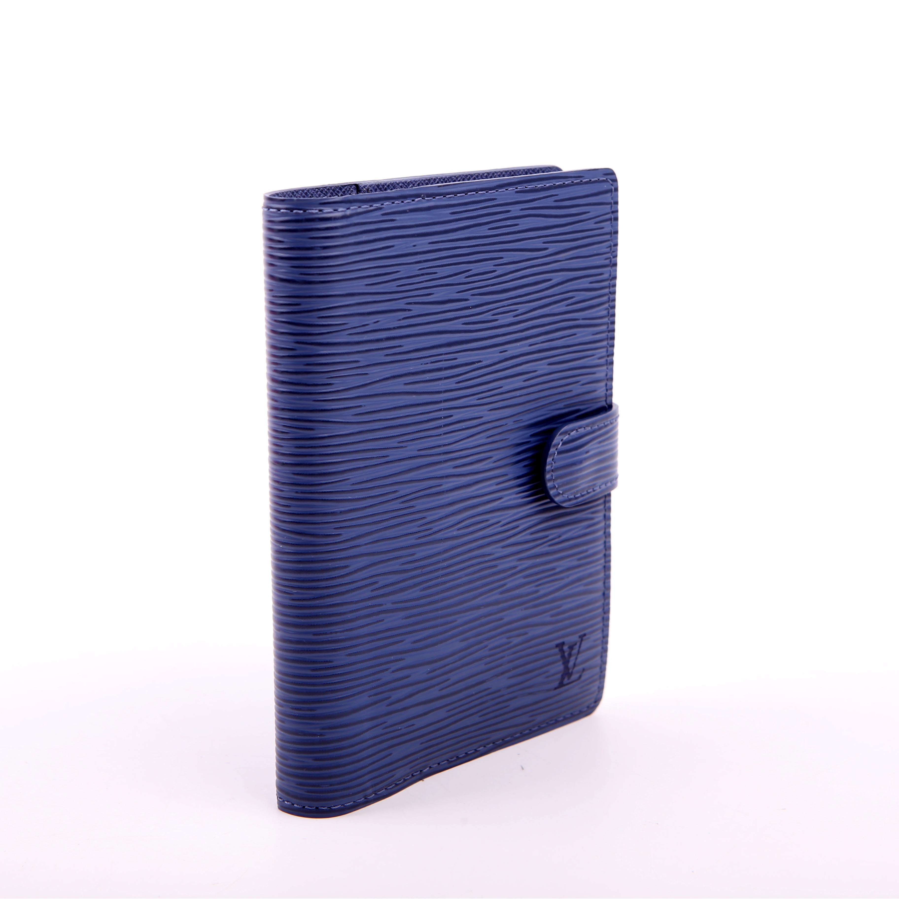 Louis Vuitton Agenda Medium Ring Epi Blue