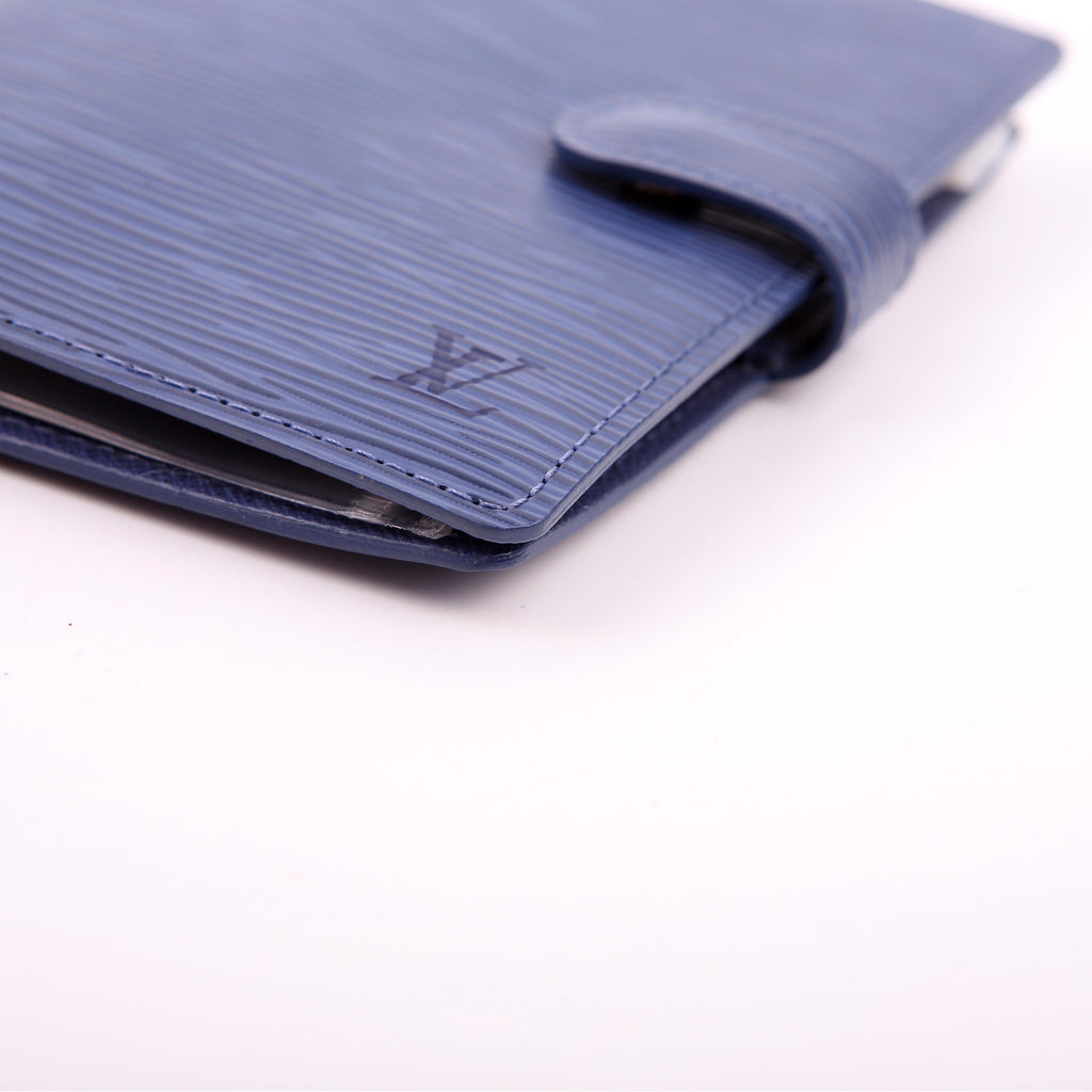 Louis Vuitton Agenda Medium Ring Epi Blue