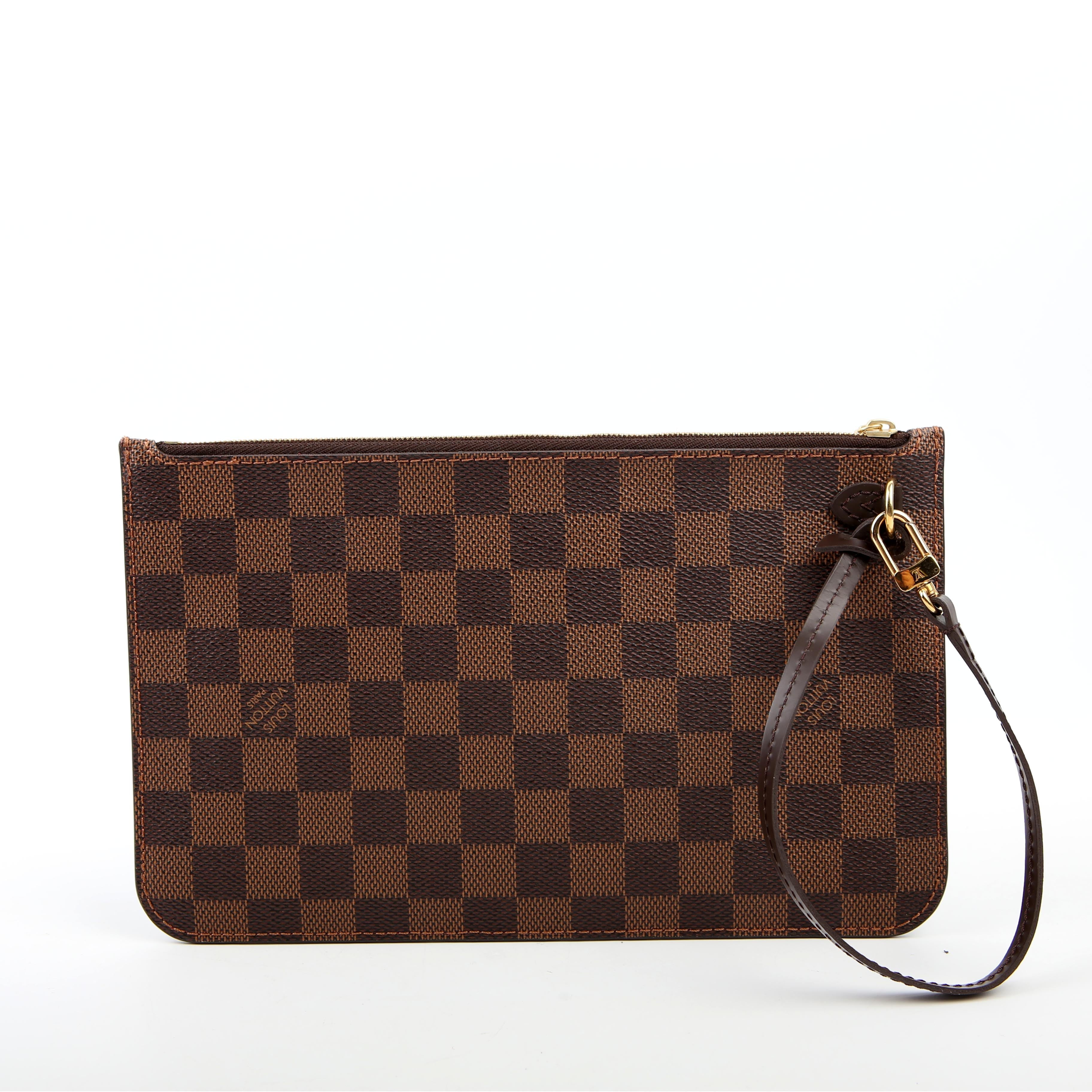 Louis Vuitton Pochette Only Neverfull Damier Ebene Red