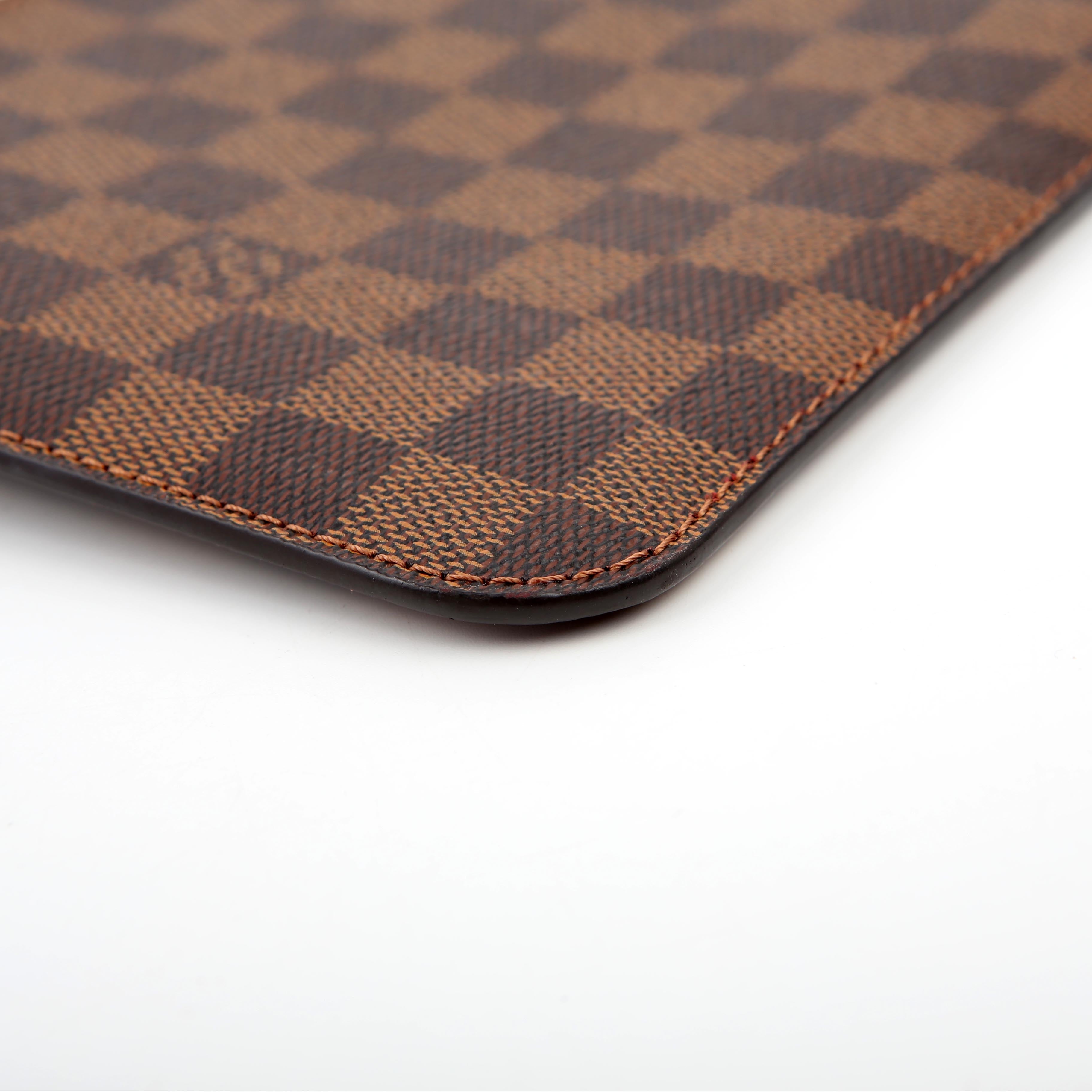 Louis Vuitton Pochette Only Neverfull Damier Ebene Red