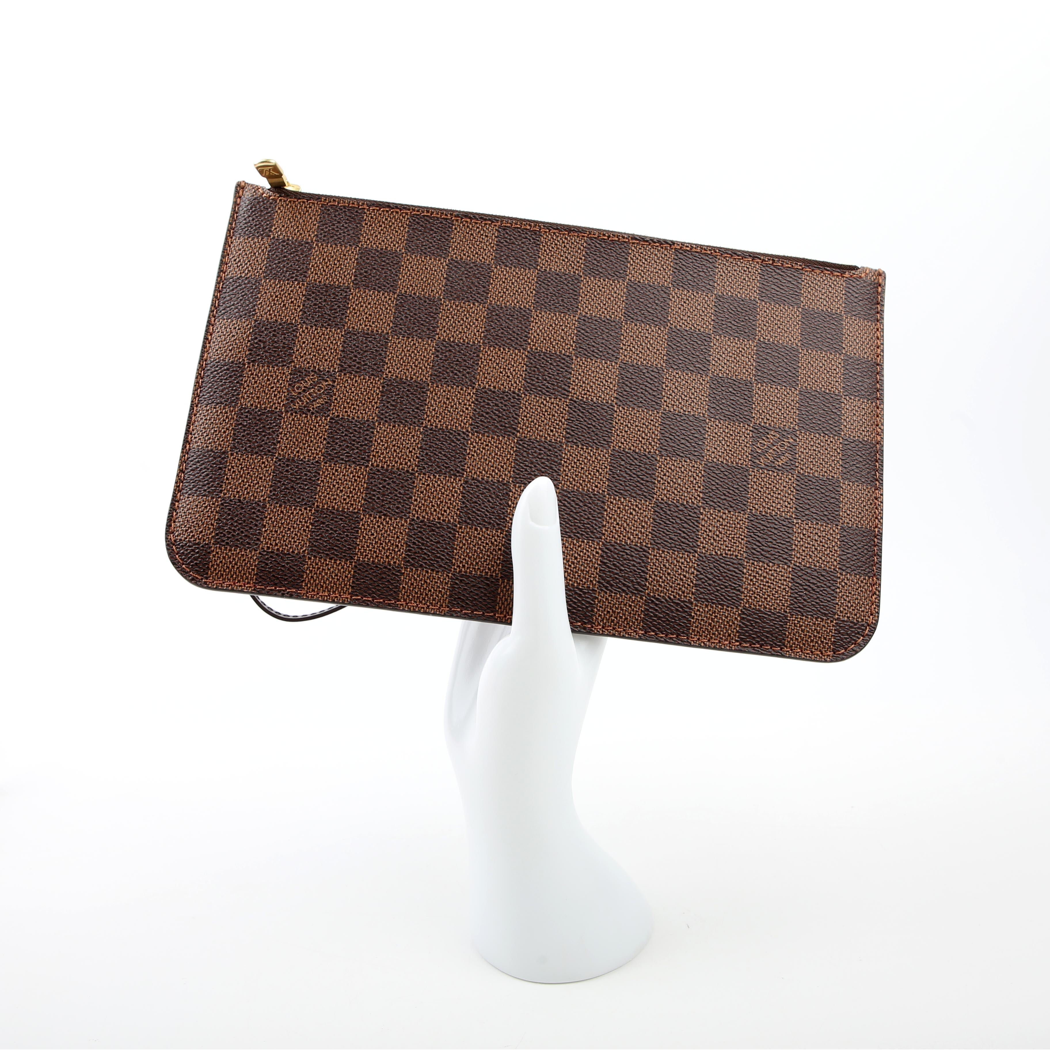 Louis Vuitton Pochette Only Neverfull Damier Ebene Red