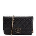 Chanel Woc CC Chic Quilted Lambskin 28M Black
