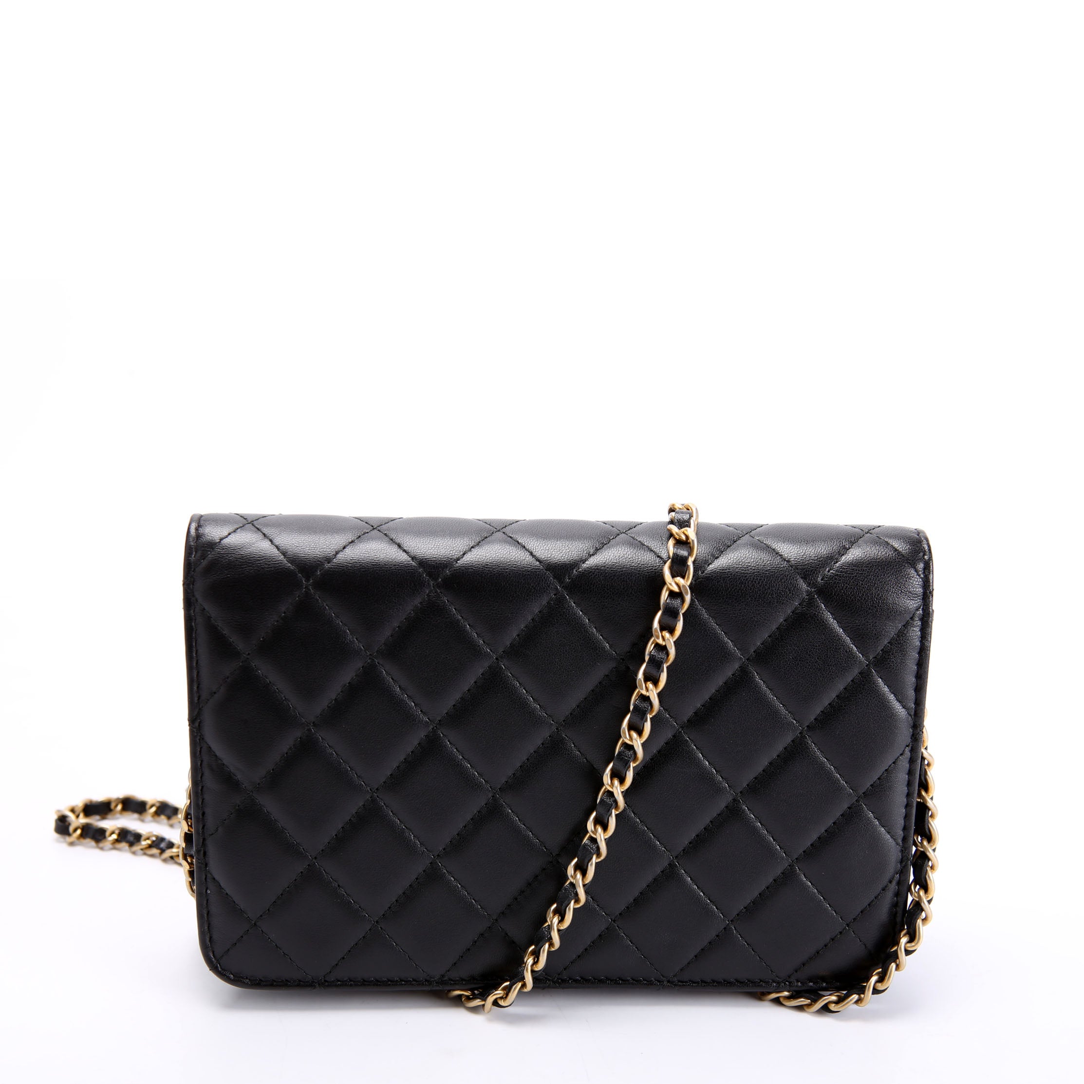 Chanel Woc CC Chic Quilted Lambskin 28M Black