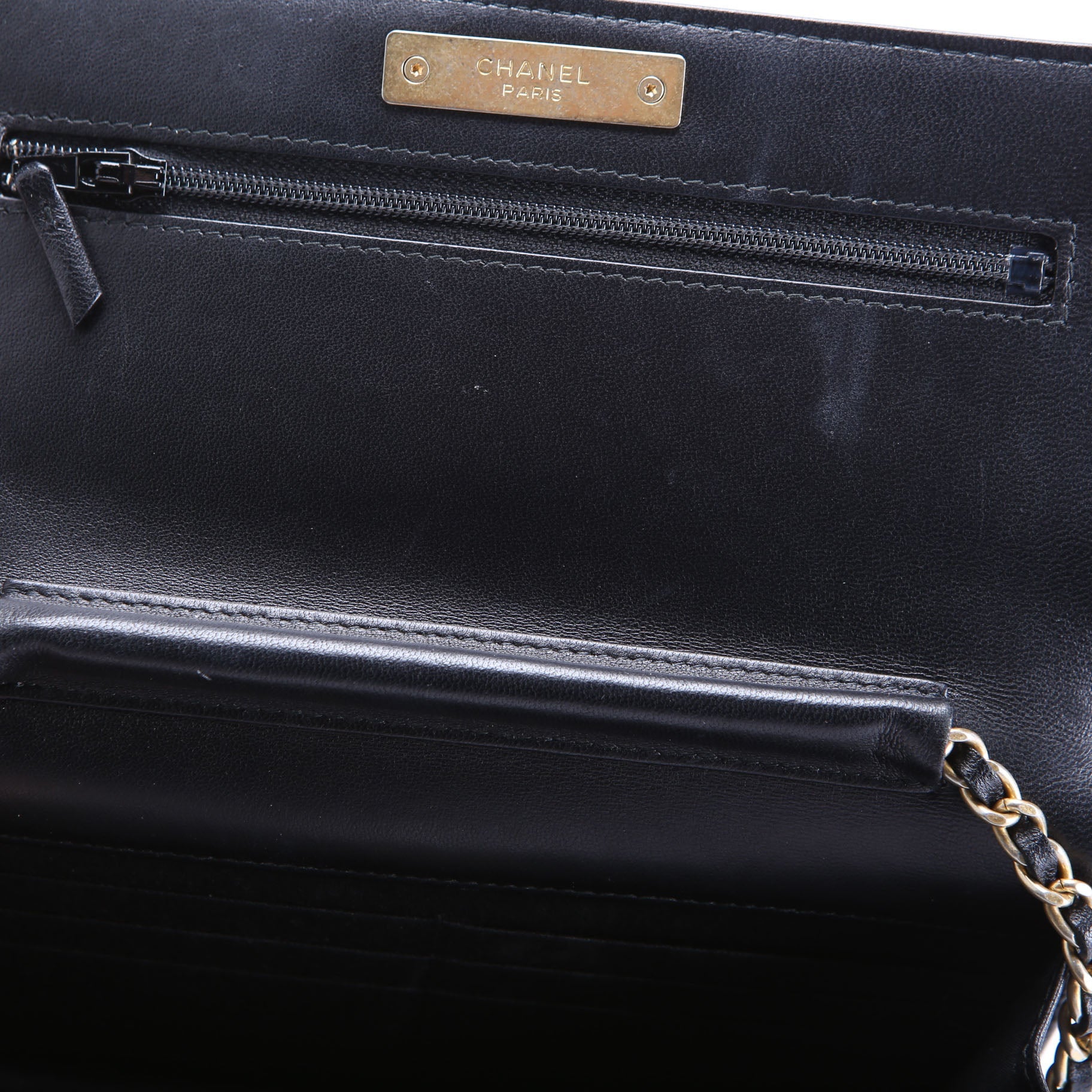 Chanel Woc CC Chic Quilted Lambskin 28M Black