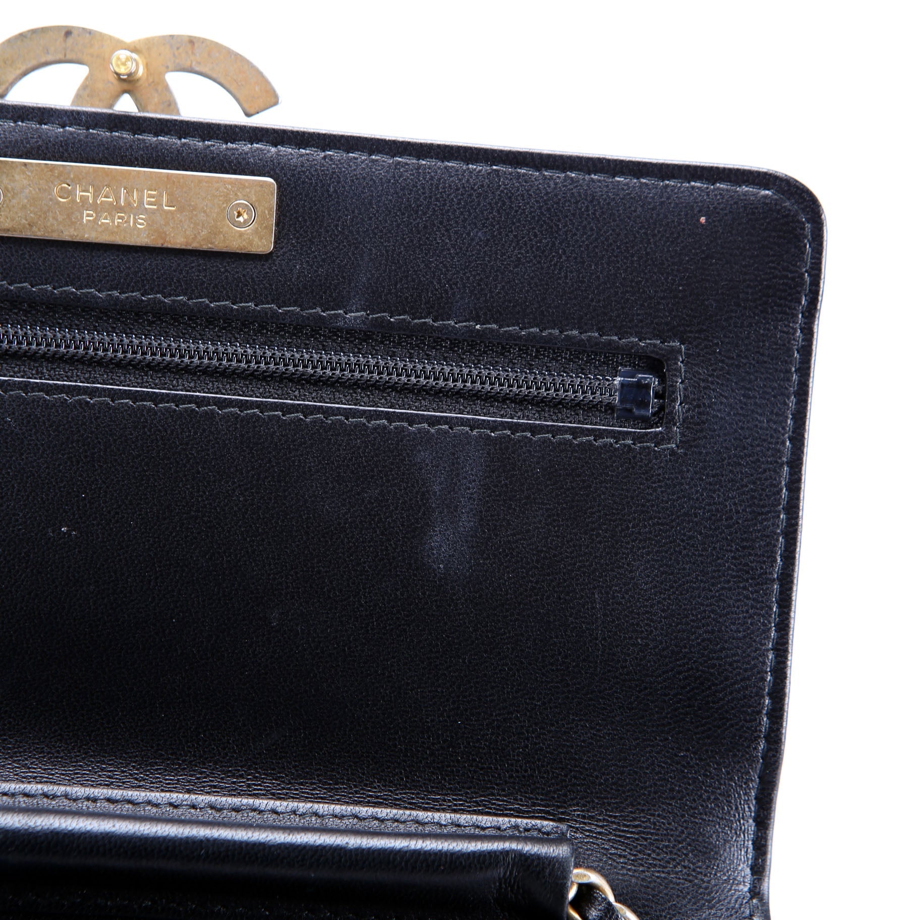Chanel Woc CC Chic Quilted Lambskin 28M Black
